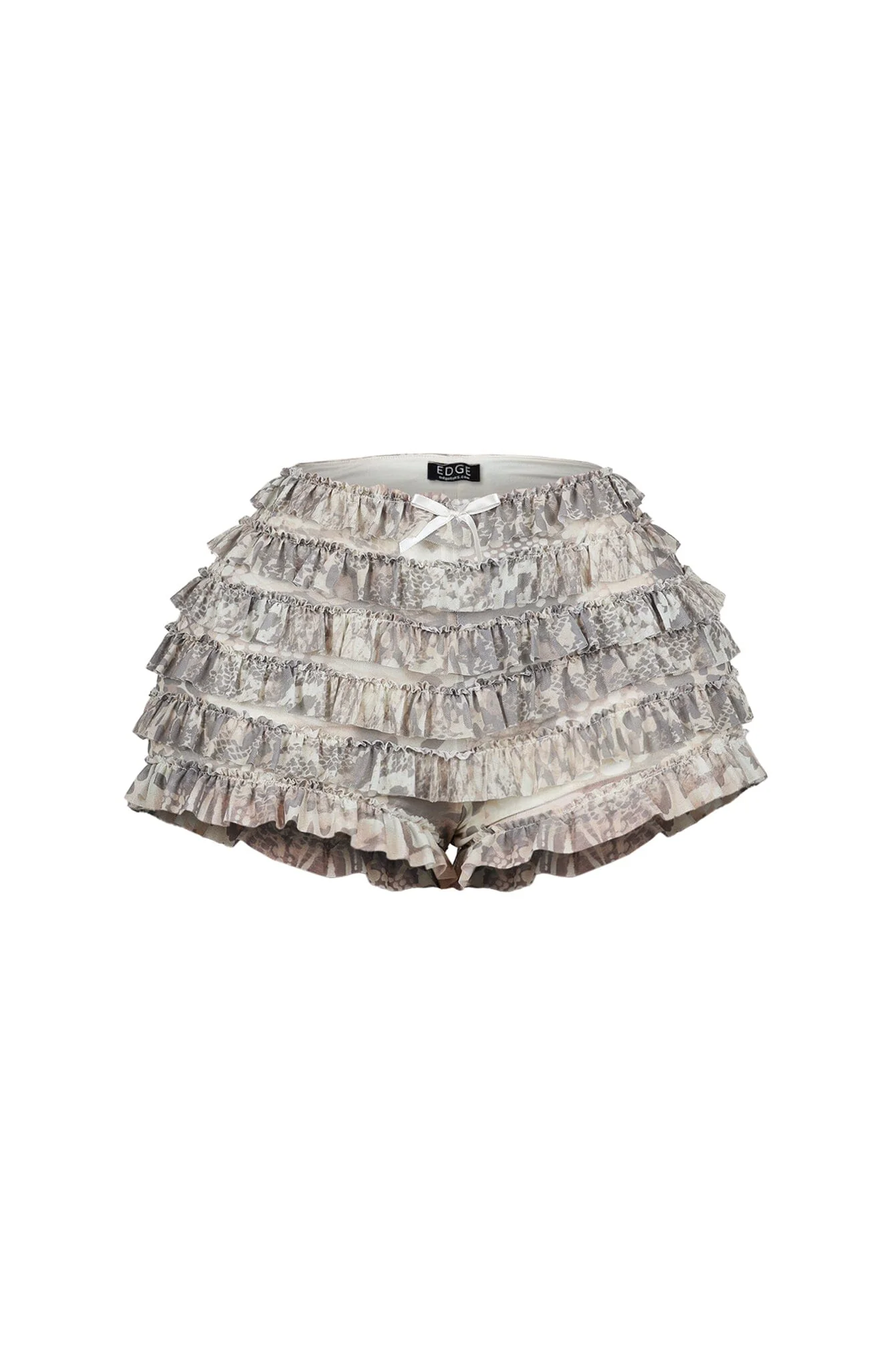 Adelynn Mesh Print Ruffle Layered Skort - Image 4