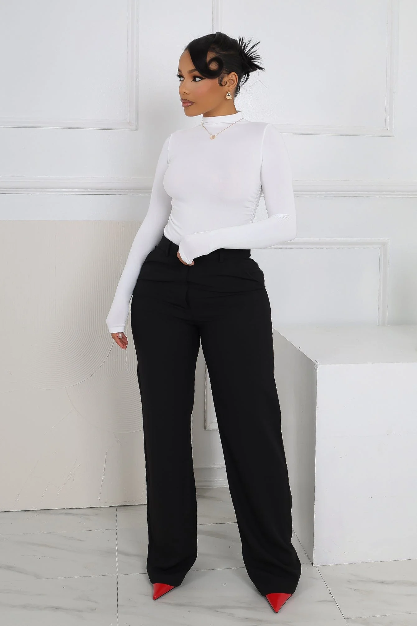 Amilia Woven Tailored Trousers - Image 3