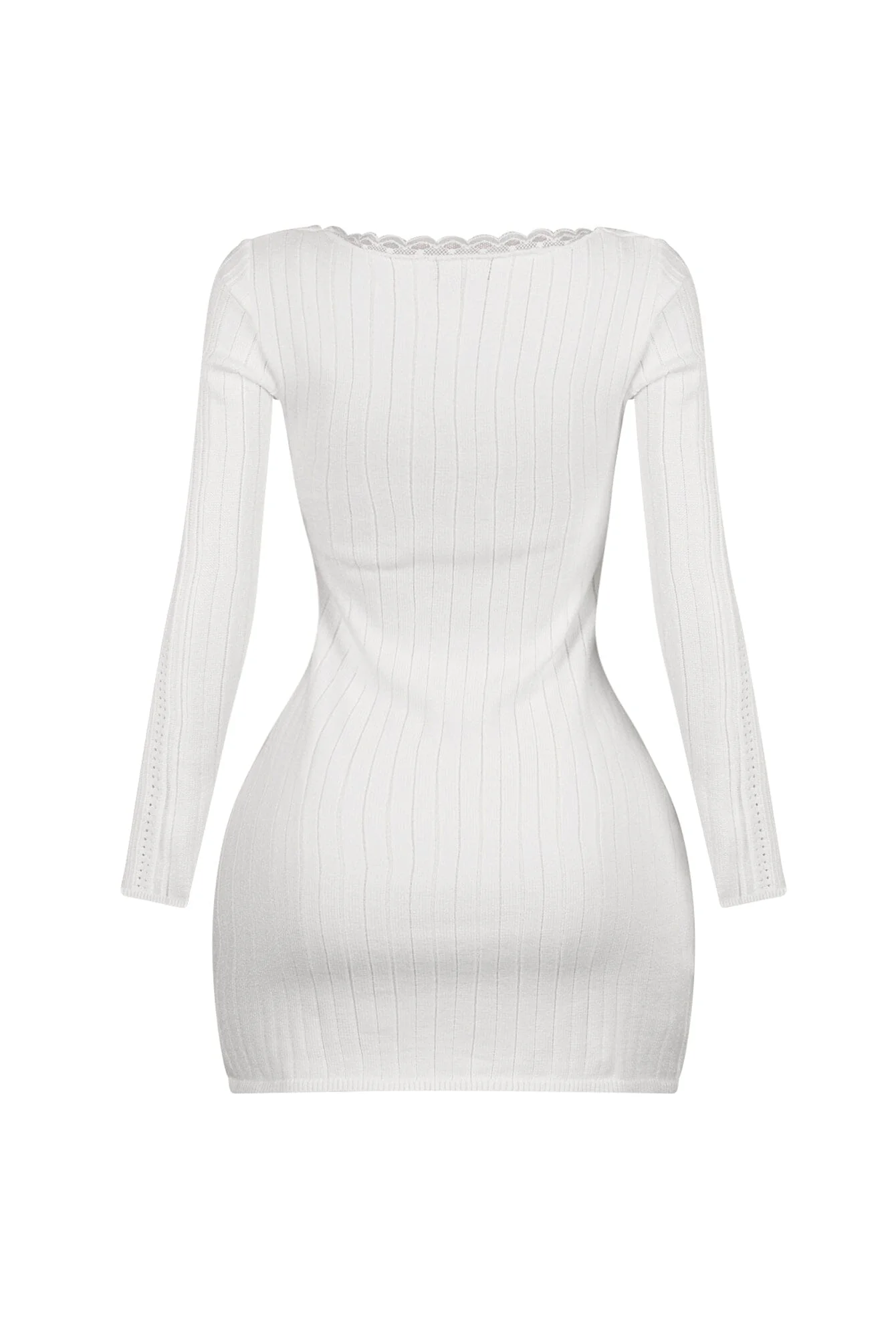 Analia Scoop Lace Sweater Mini Dress - Image 11