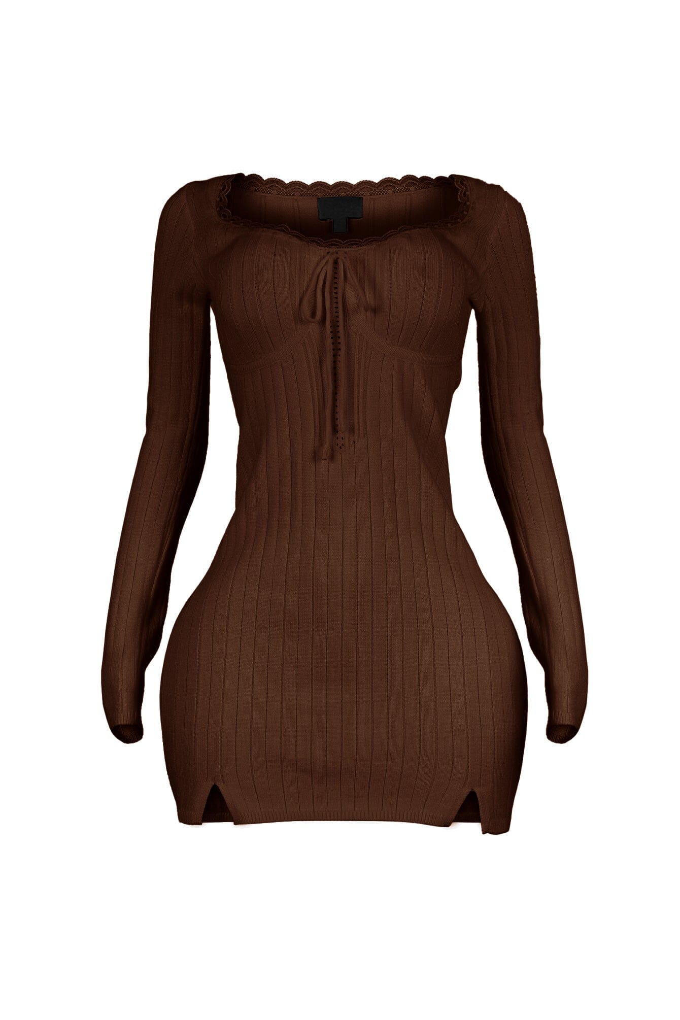 Analia Scoop Lace Sweater Mini Dress - Image 6