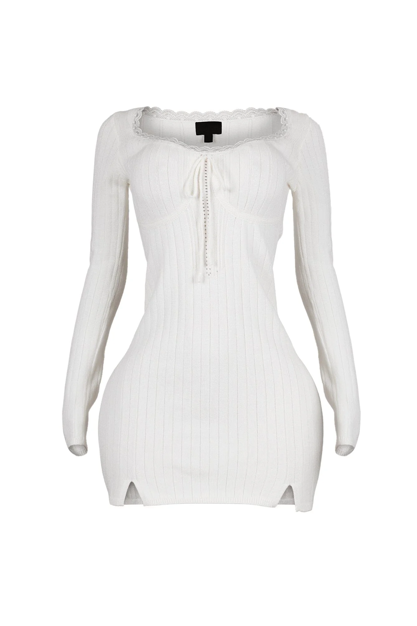 Analia Scoop Lace Sweater Mini Dress - Image 7