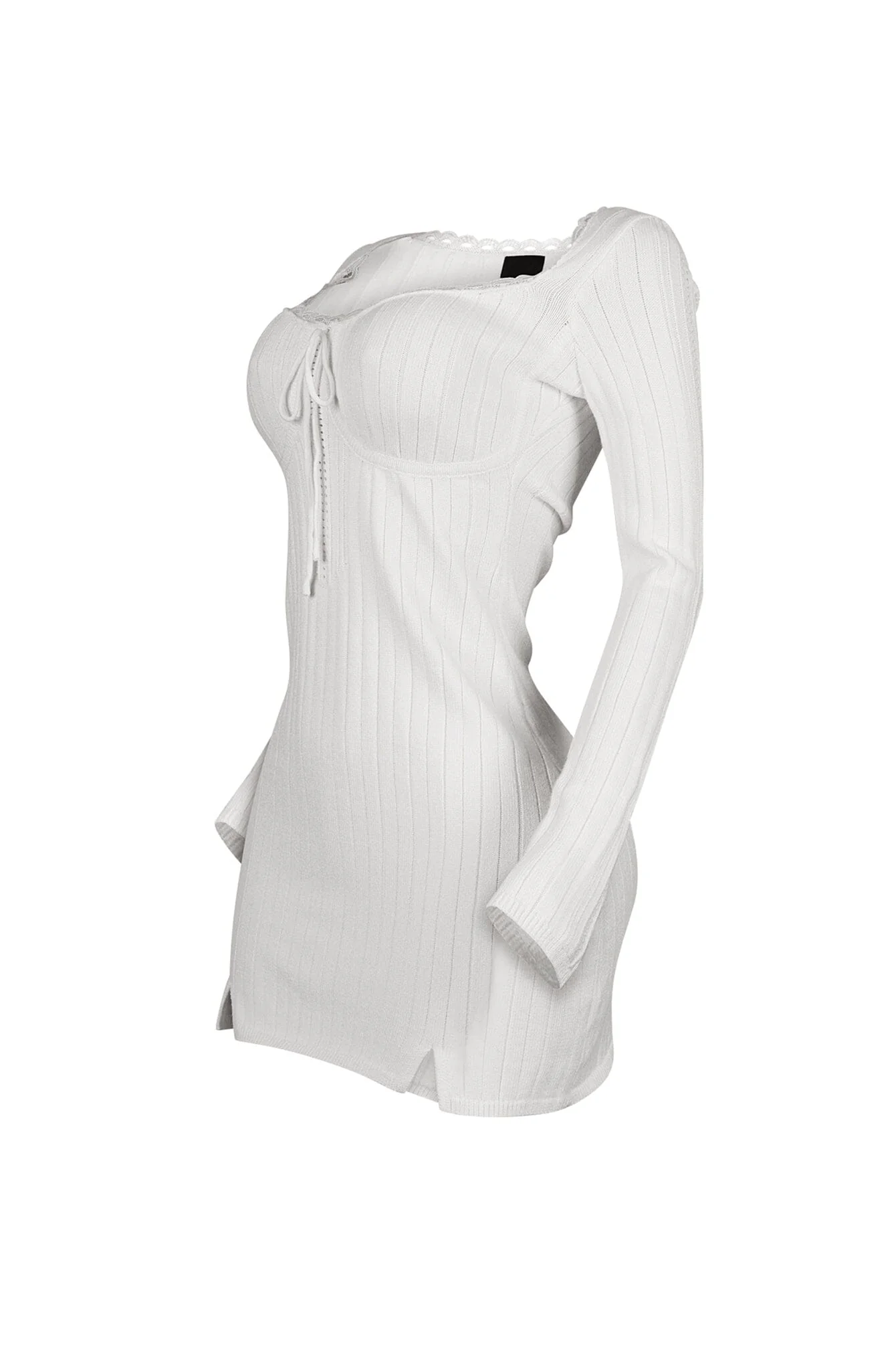 Analia Scoop Lace Sweater Mini Dress - Image 9