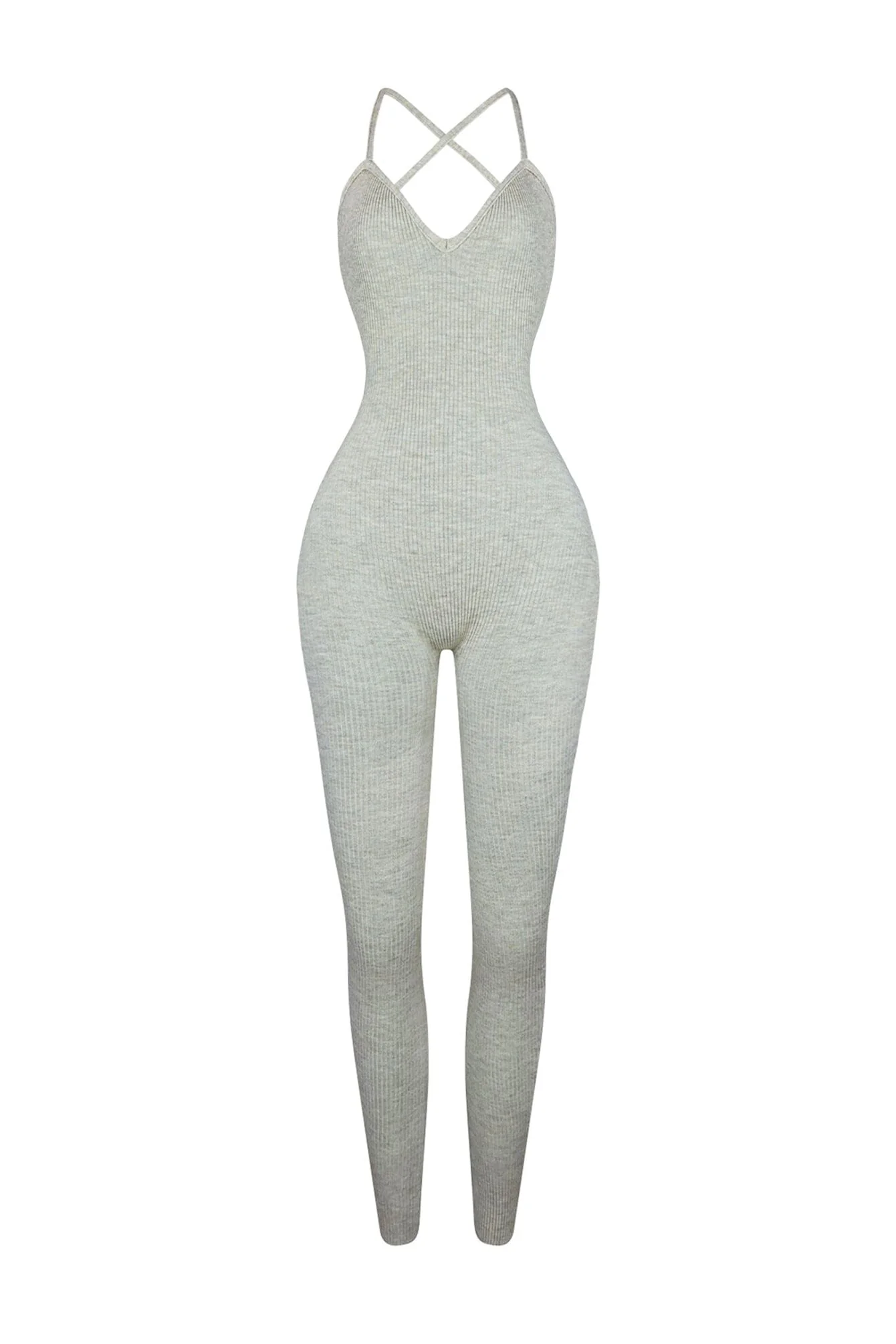 Archives Ribbed Open Back Jumpsuit - Image 11