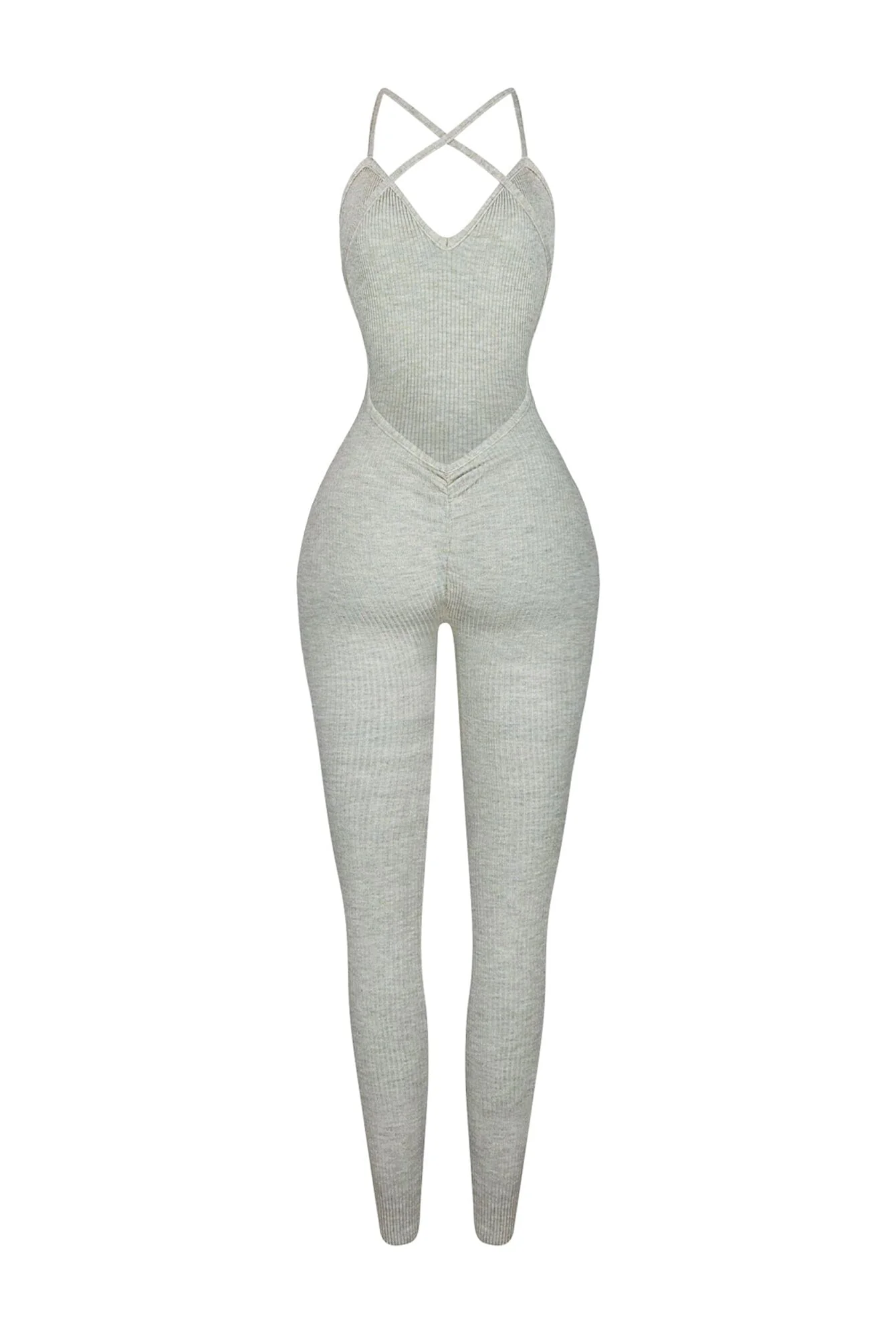 Archives Ribbed Open Back Jumpsuit - Image 13