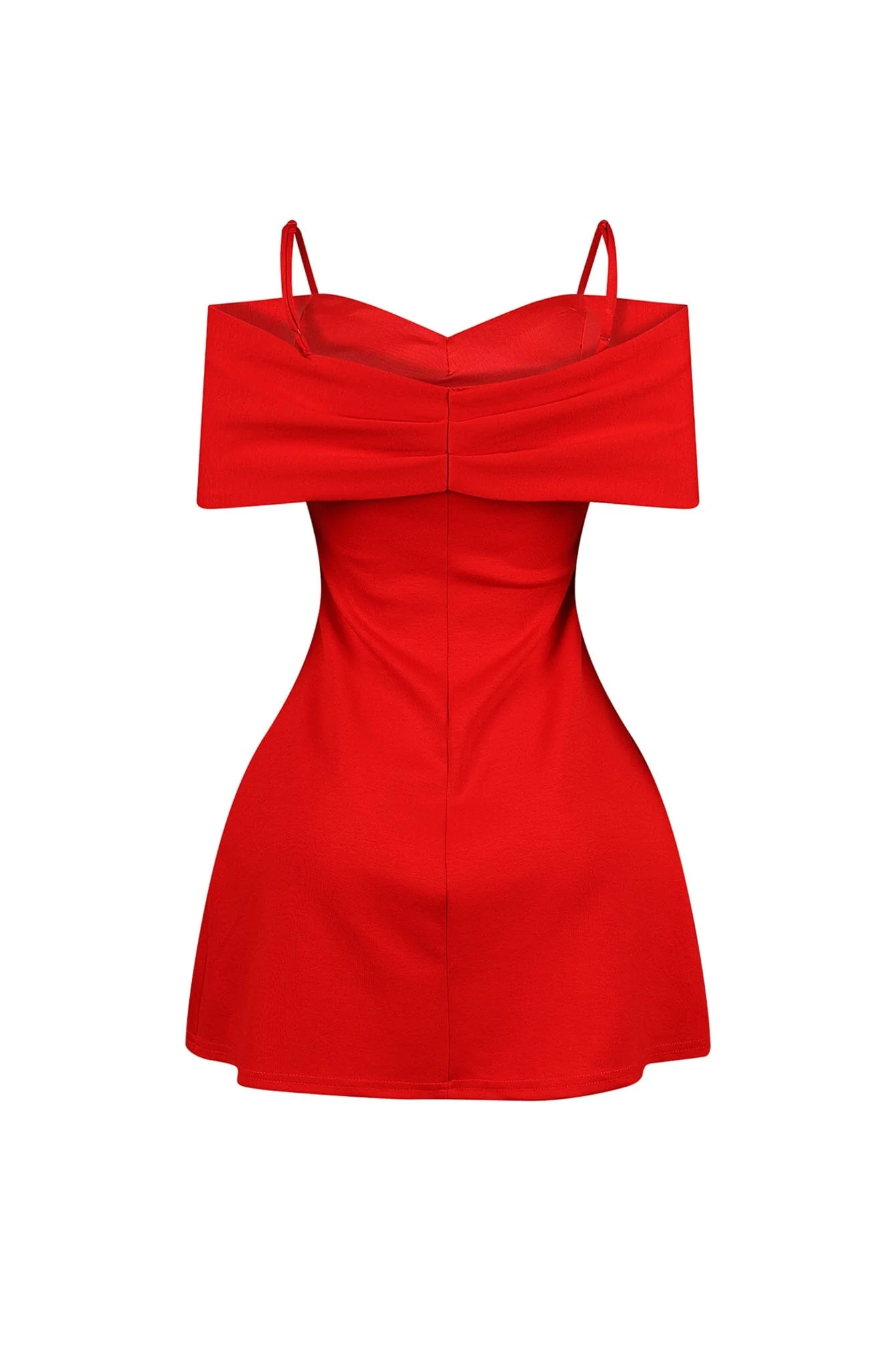 Ariana Pleated Off Shoulder Mini Dress - Image 10