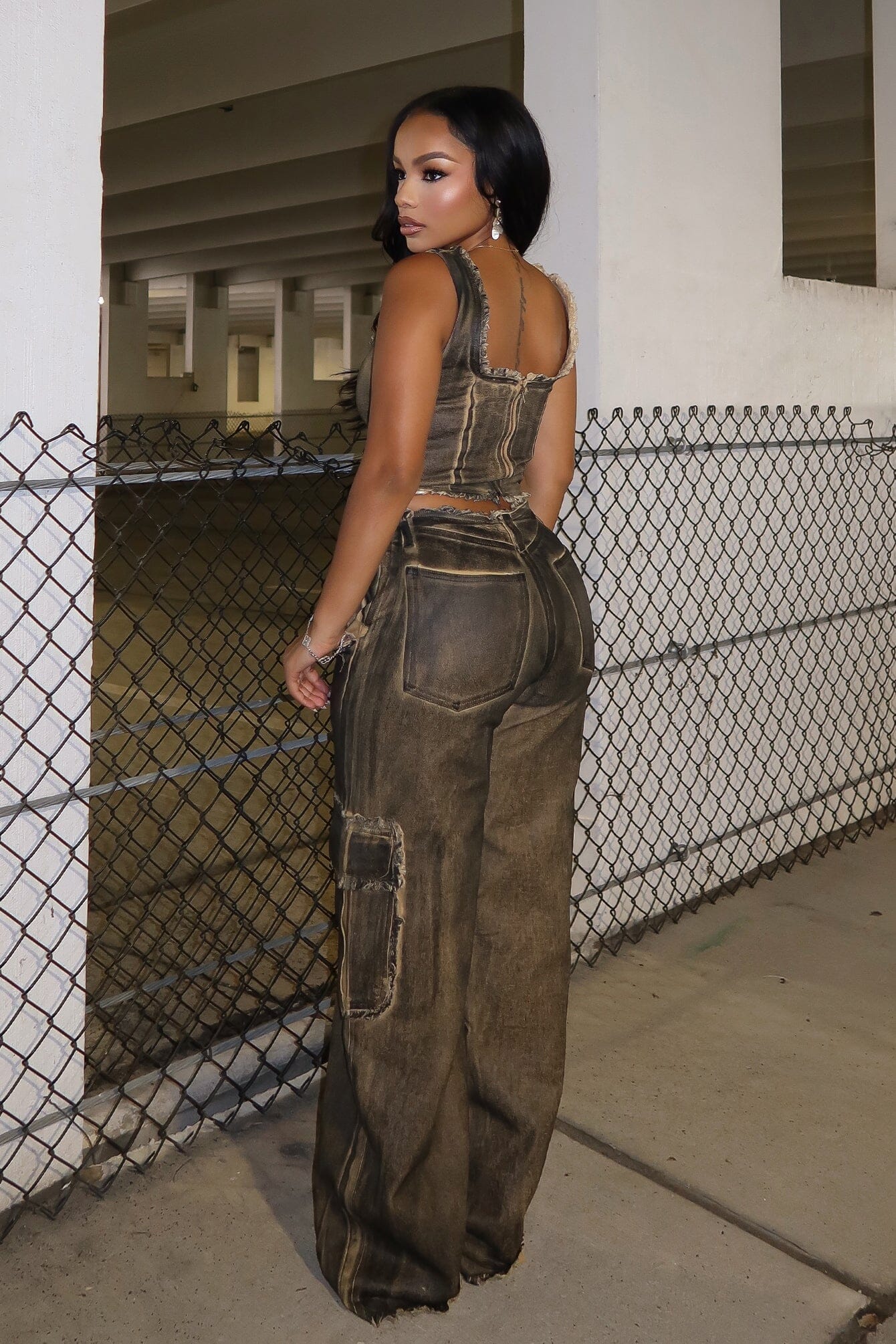 Arlo Cotton Twill Corset & Pants SET - Image 3