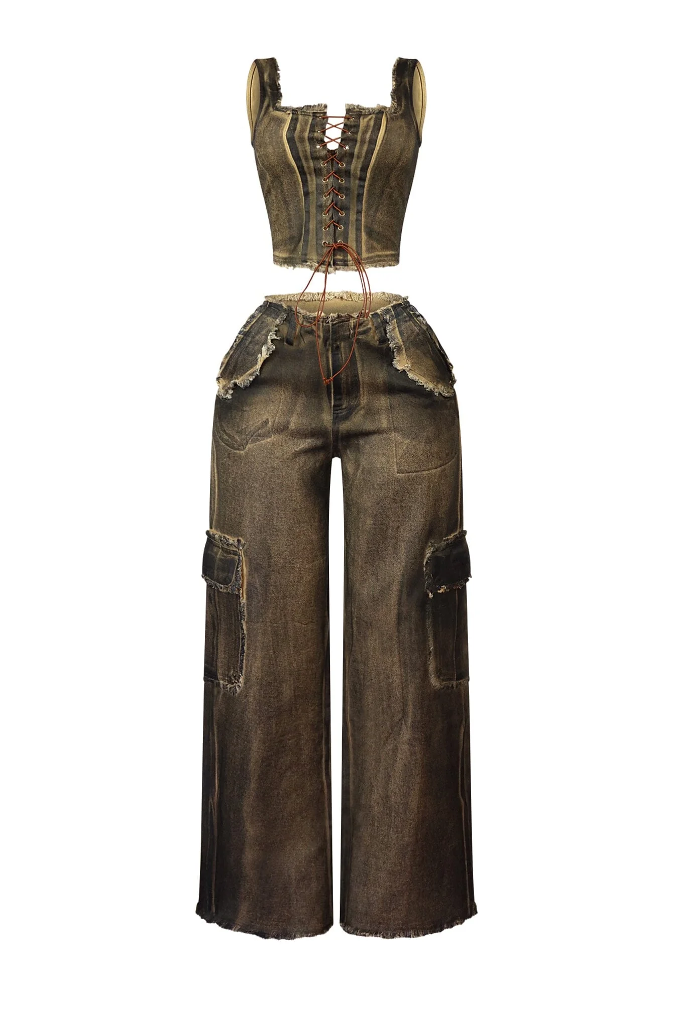 Arlo Cotton Twill Corset & Pants SET - Image 4