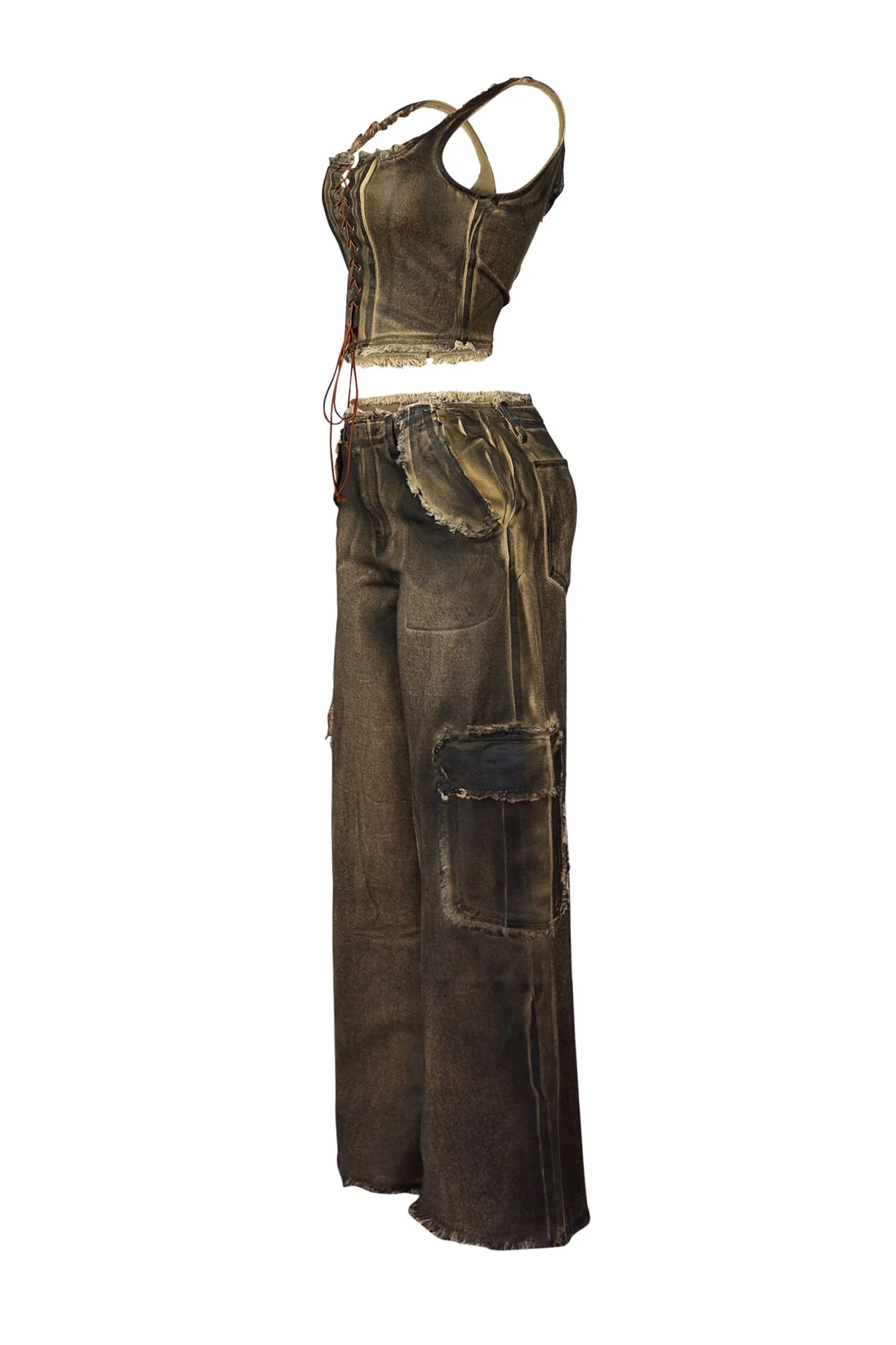Arlo Cotton Twill Corset & Pants SET - Image 5