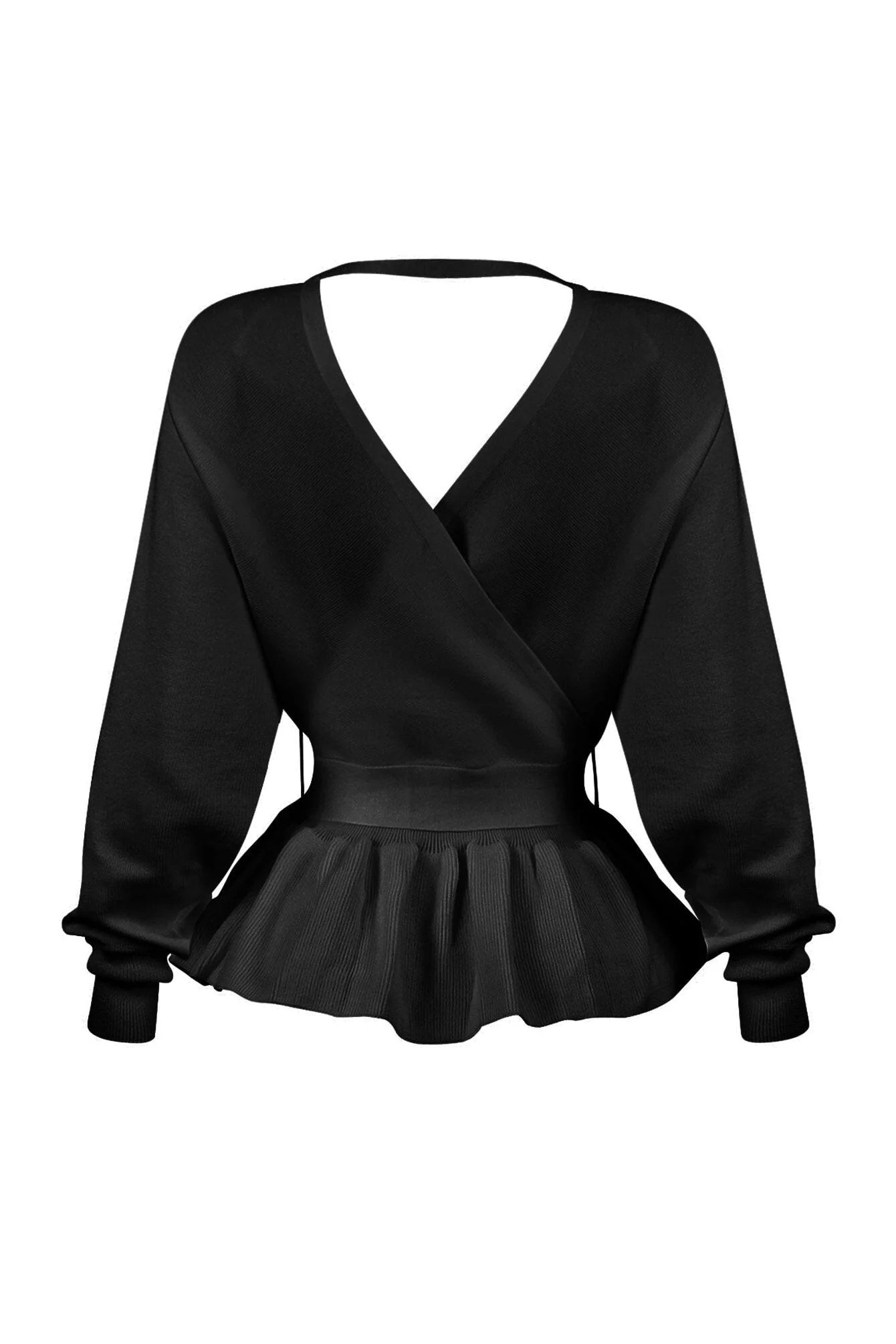 Aubrey Pearl Knit Wrap Sweater - Image 7