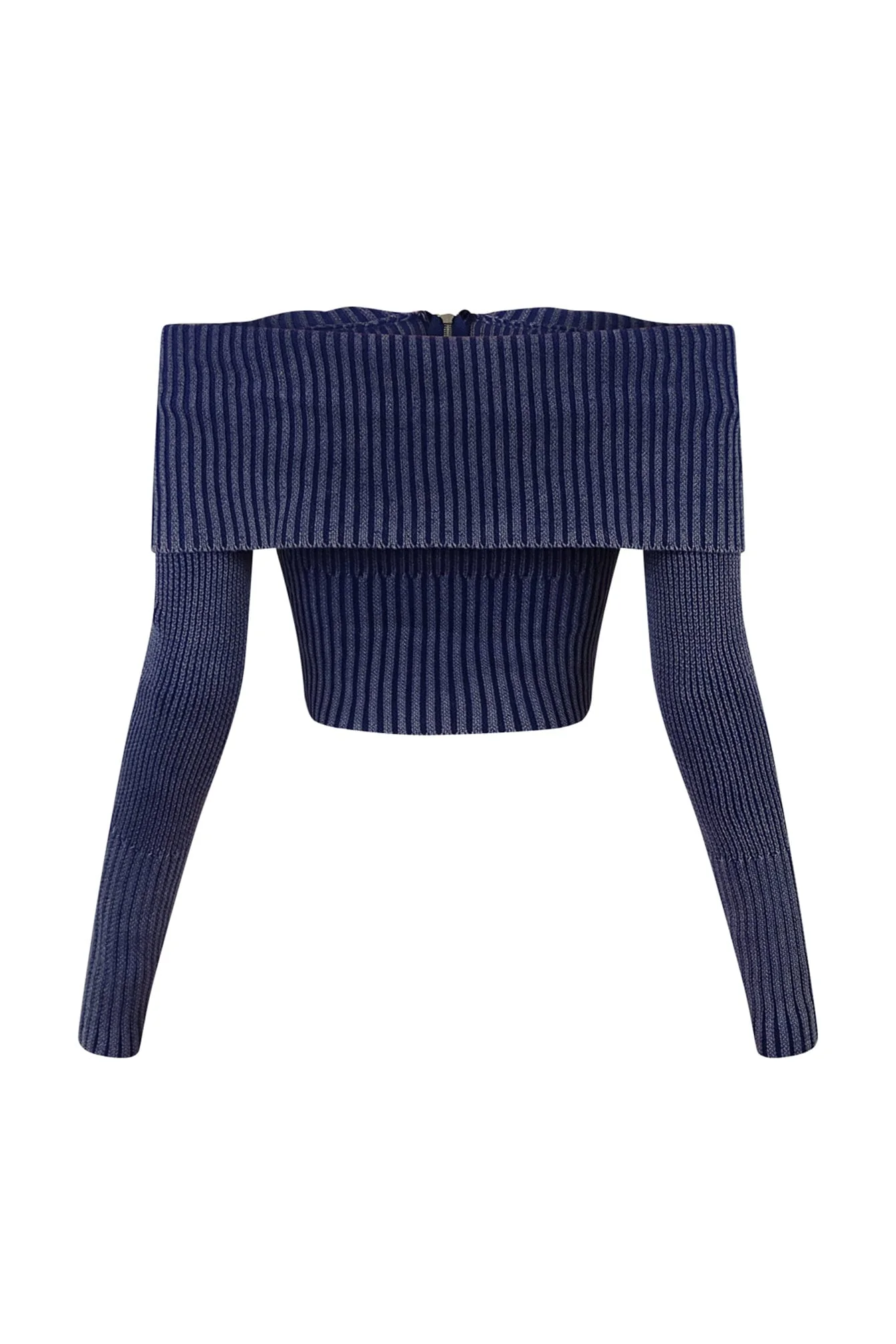 Bethany Folded Cape Zipper Sweater - Image 5