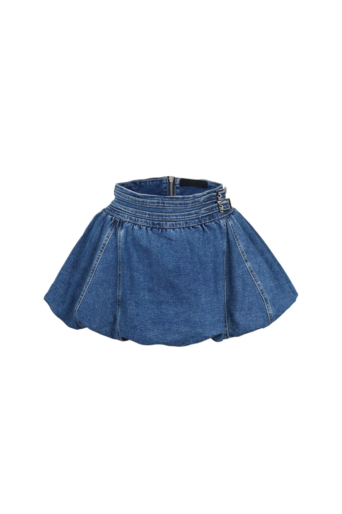 Bloomington Buckled Denim Skort - Image 3