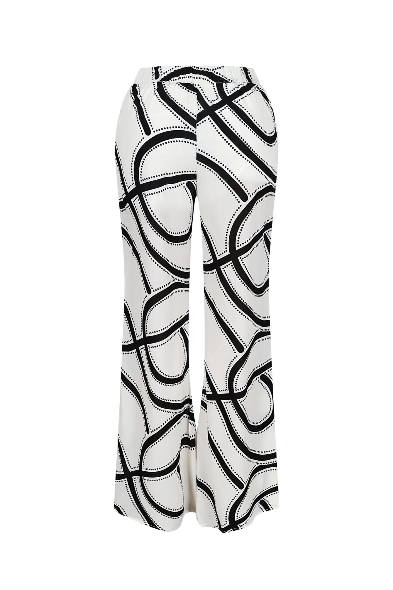 Boho Geometric Print Wide Leg Pants - Image 3