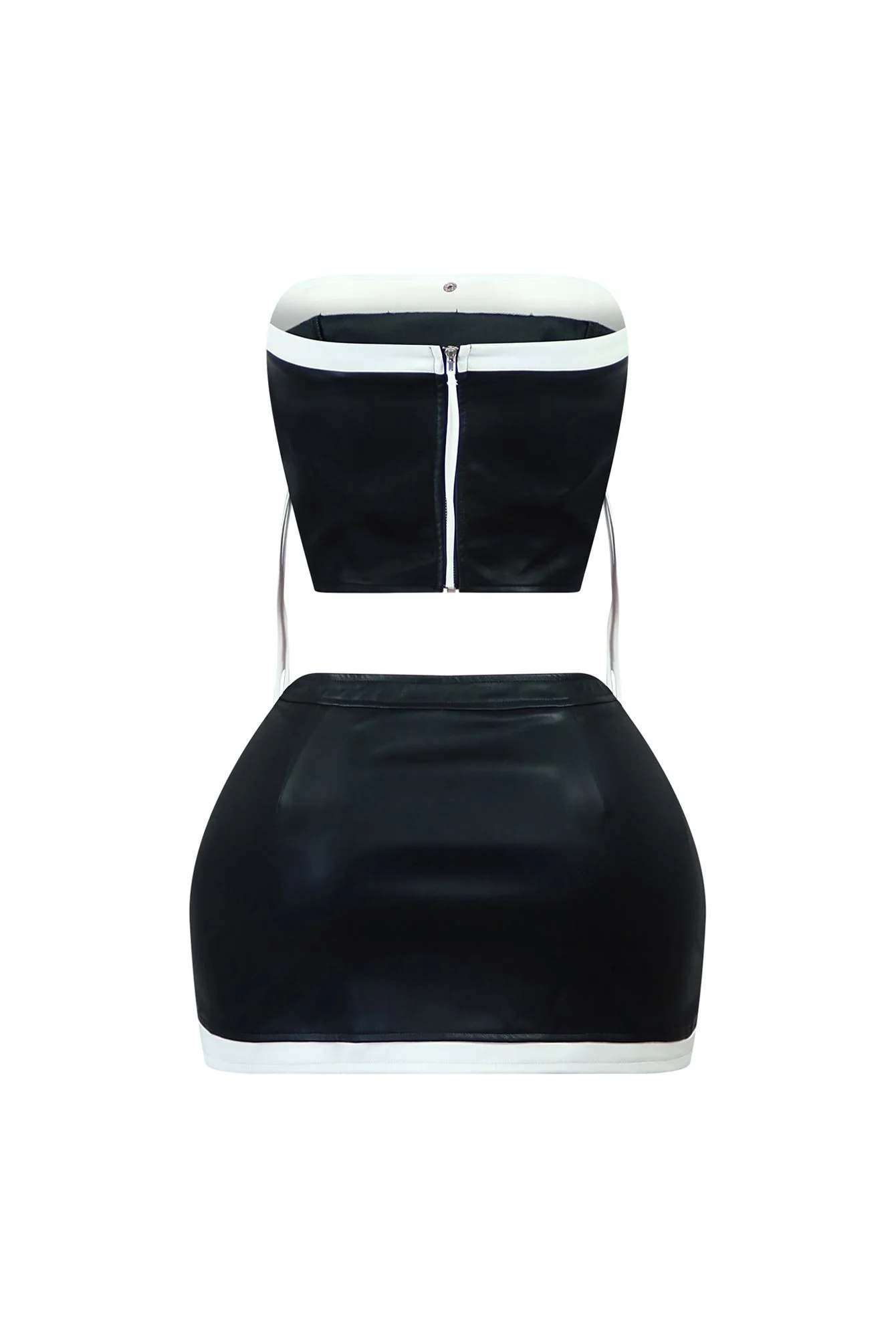 Brady Faux Leather Tube Top & Skirt SET - Image 5