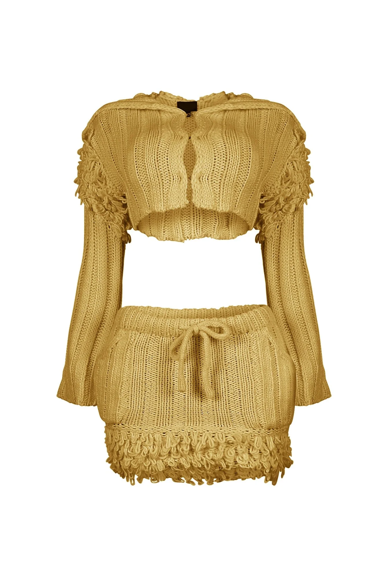Briana Knit Cropped Top & Skirt SET - Image 5