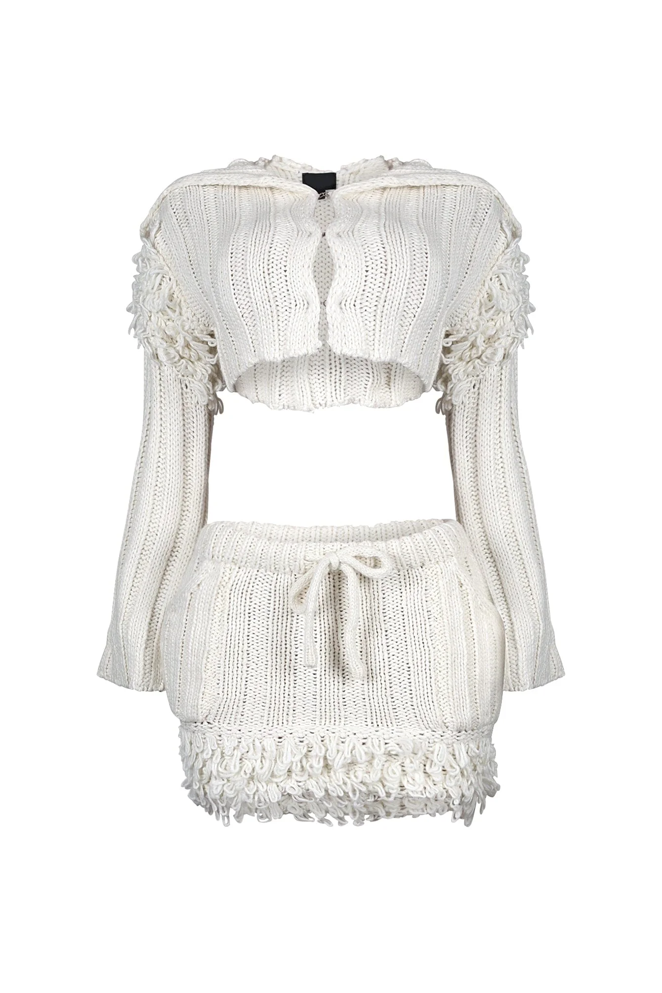 Briana Knit Cropped Top & Skirt SET - Image 6