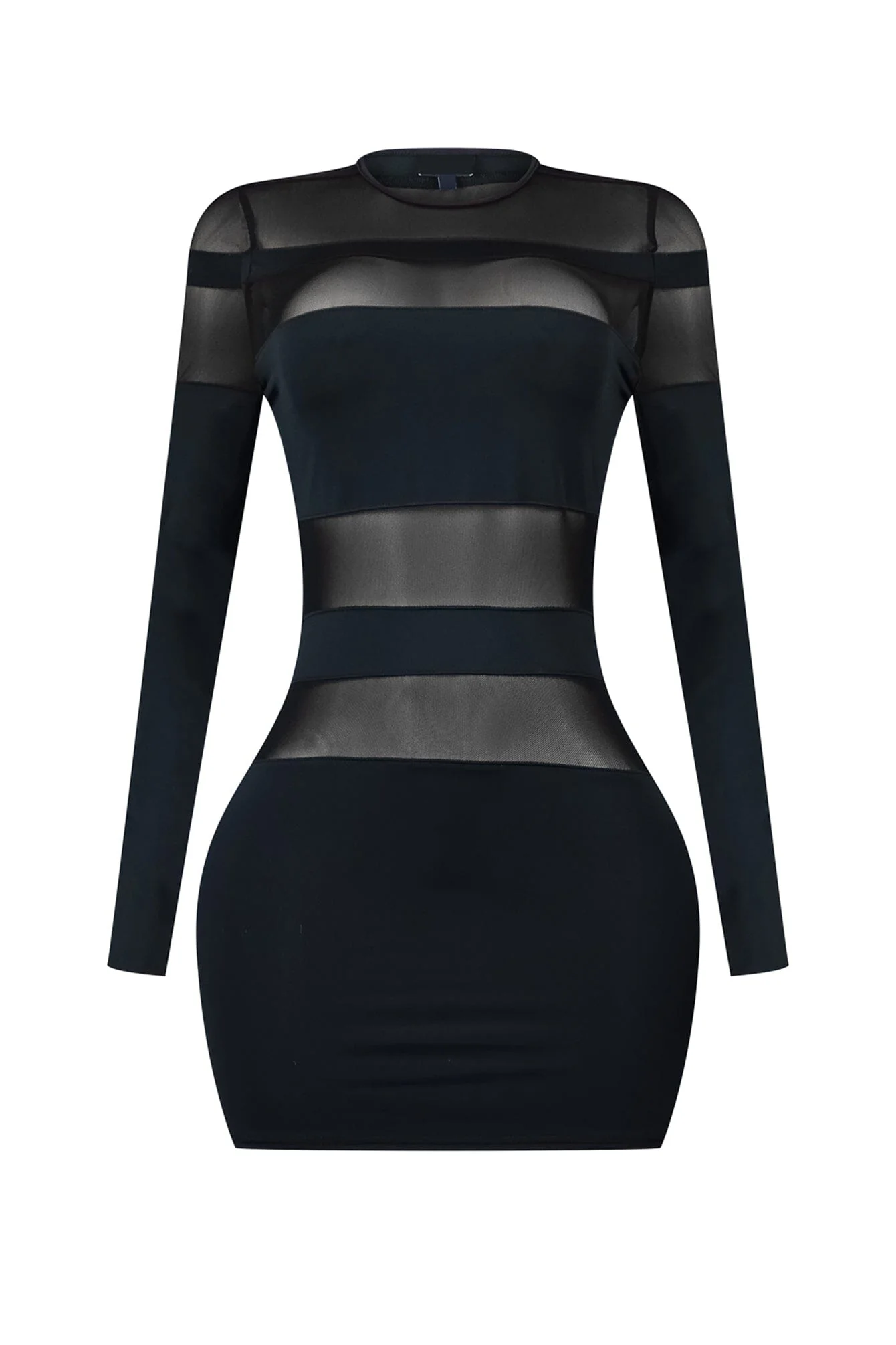 Carolina Mesh Contrast Mini Dress - Image 4