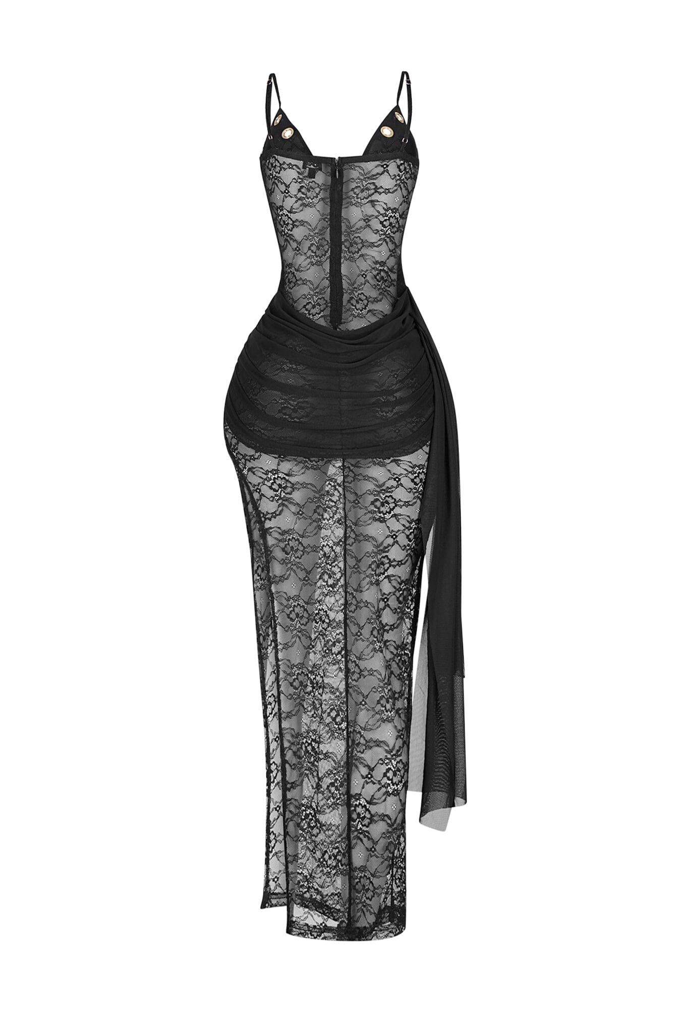 Chained in Lace Maxi Dress - Image 6