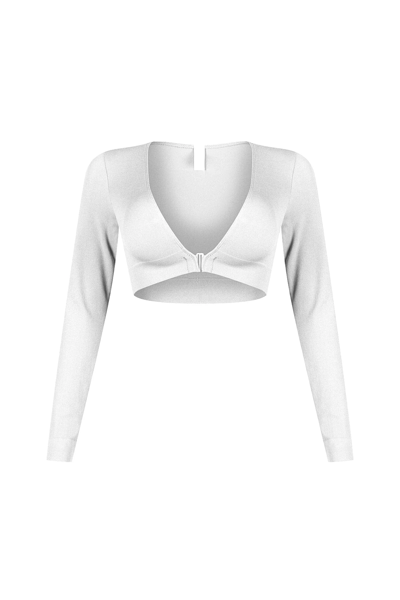 Clean V Neck Long Sleeve Top - Image 9