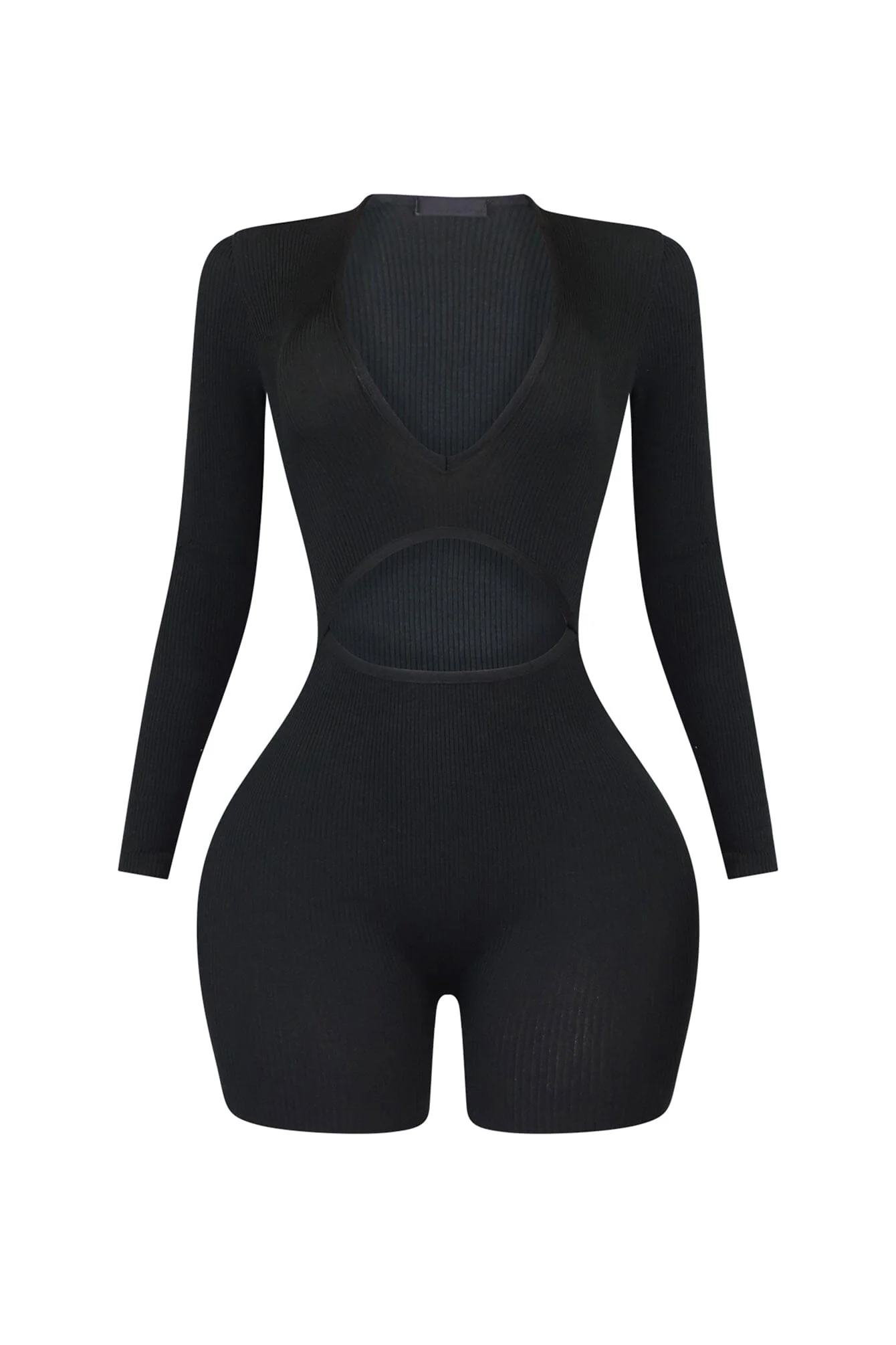 Cut Him Off Cutout Long Sleeve Romper - Image 10