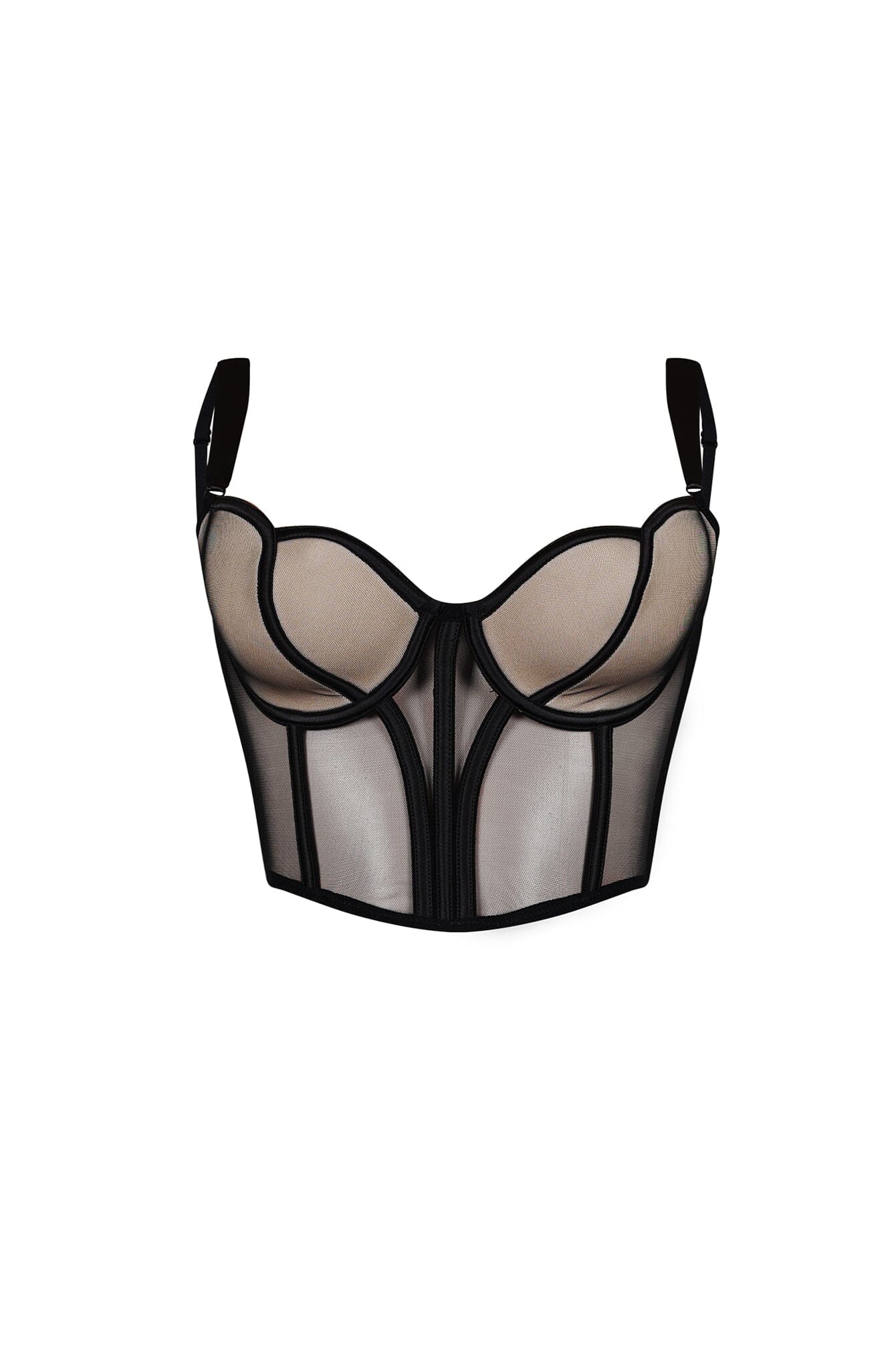 Delicate Love Mesh Boned Bustier - Image 5