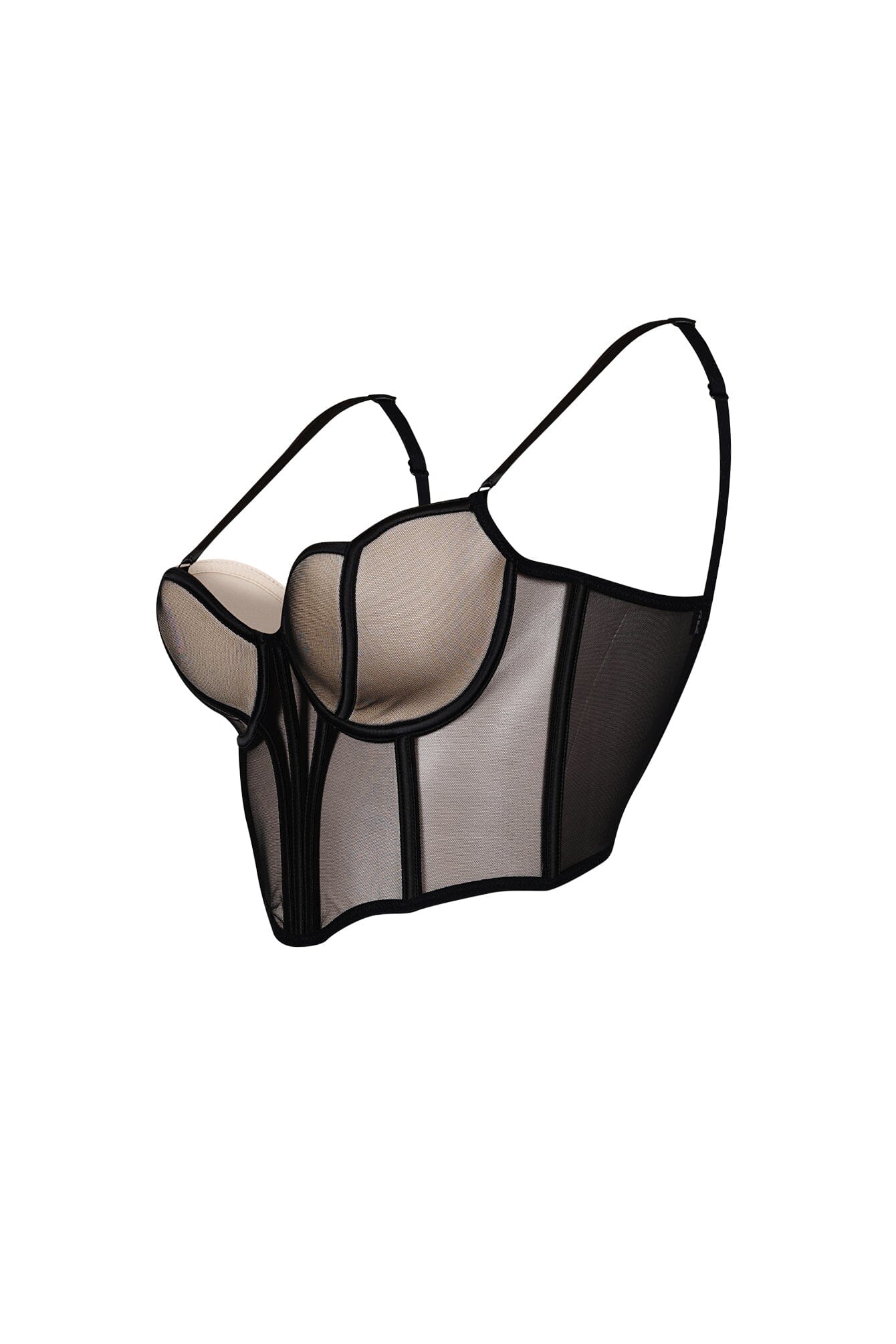 Delicate Love Mesh Boned Bustier - Image 7