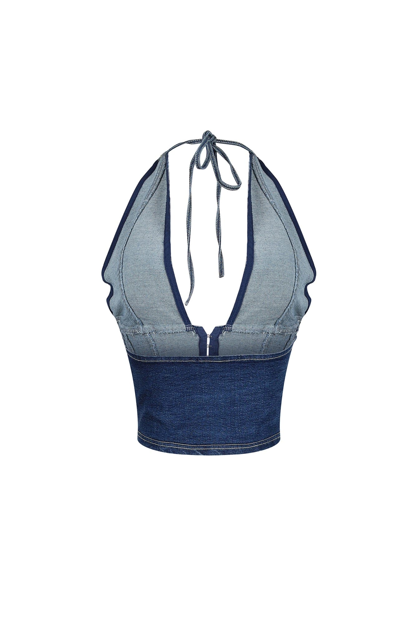 Denim Diva Plunge Halter Top - Image 4