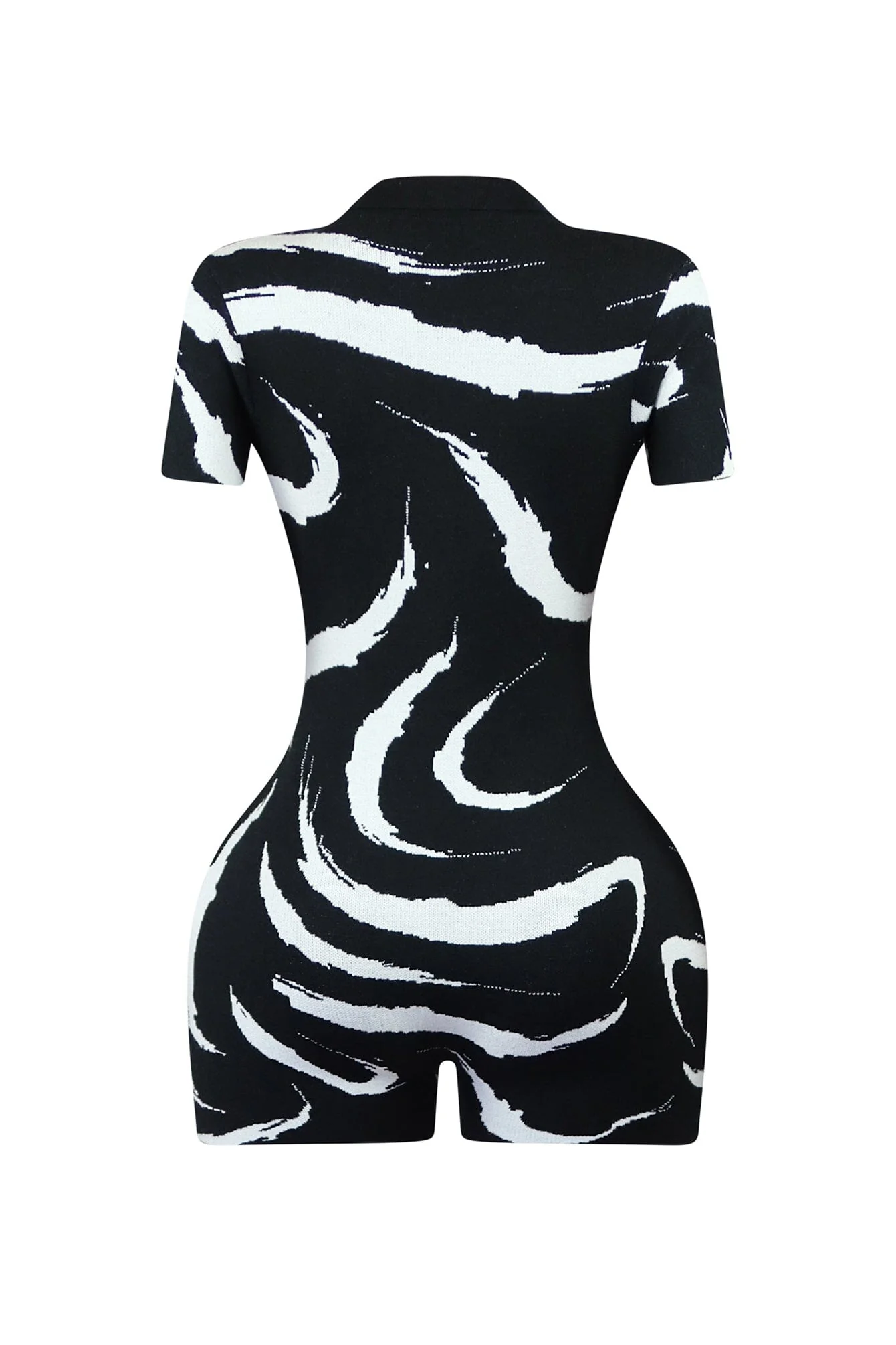 Downtown Baby Patterned Knit Romper - Image 4