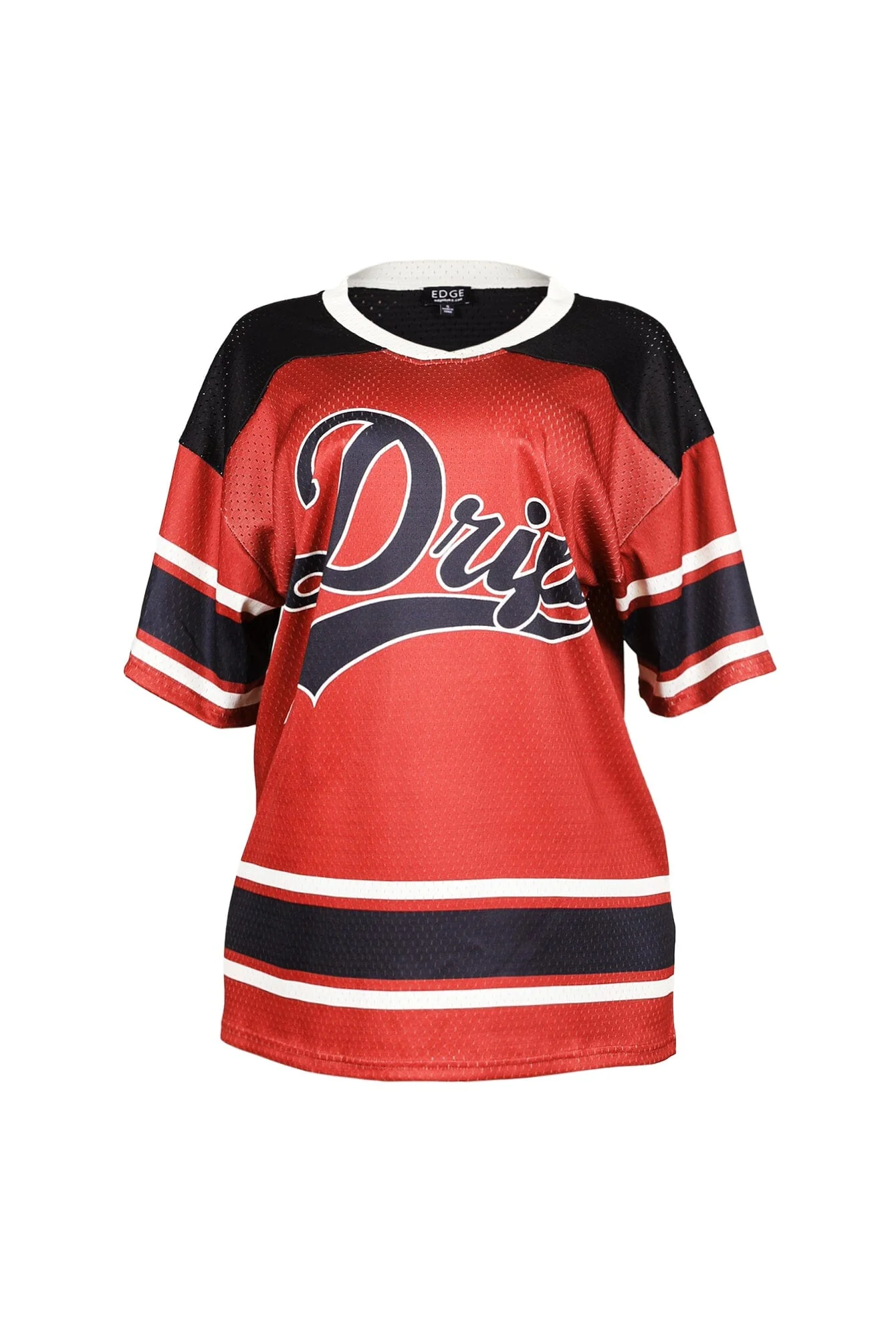 Drip Oversized Football Jersey Top - Image 3