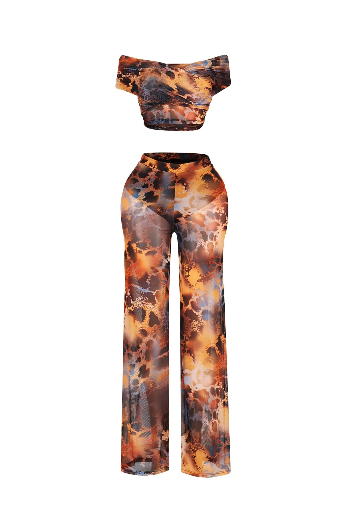 Dual Aura Mesh Top & Pants SET - Image 3