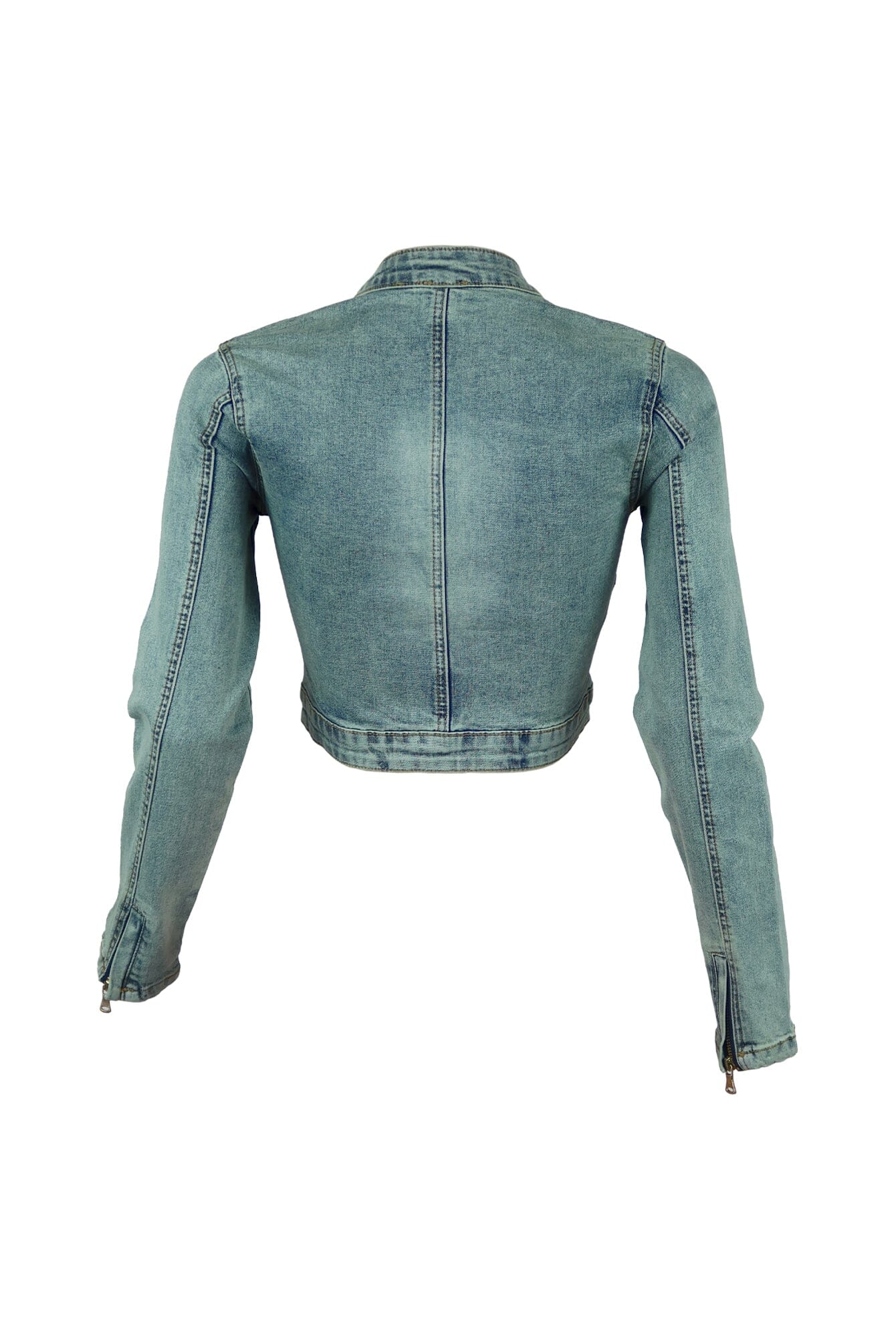 Elise Vintage Wash 23 Patch Denim Jacket - Image 4