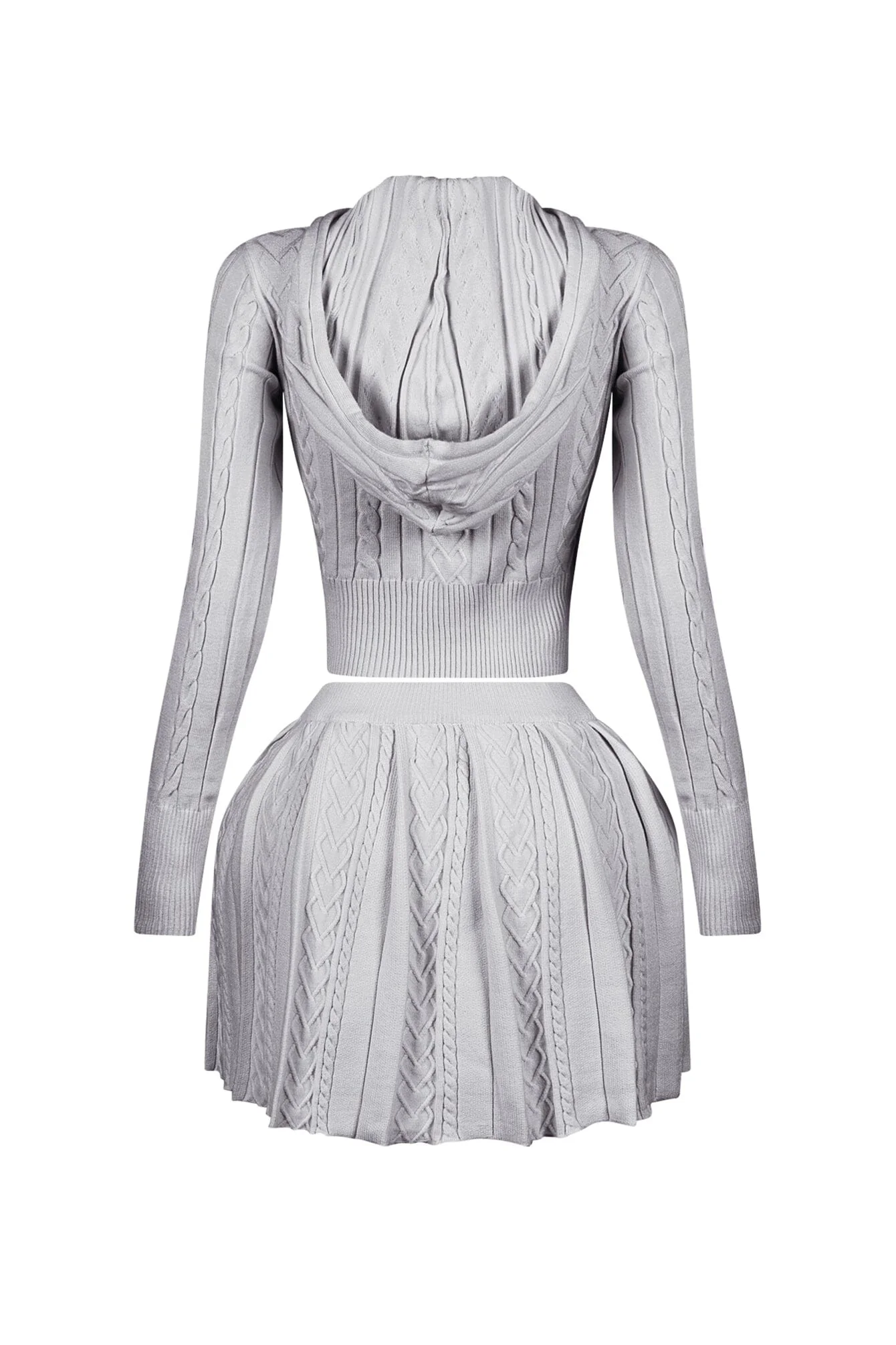 Ella Cable Knit Hoodie & Skort SET - Image 10