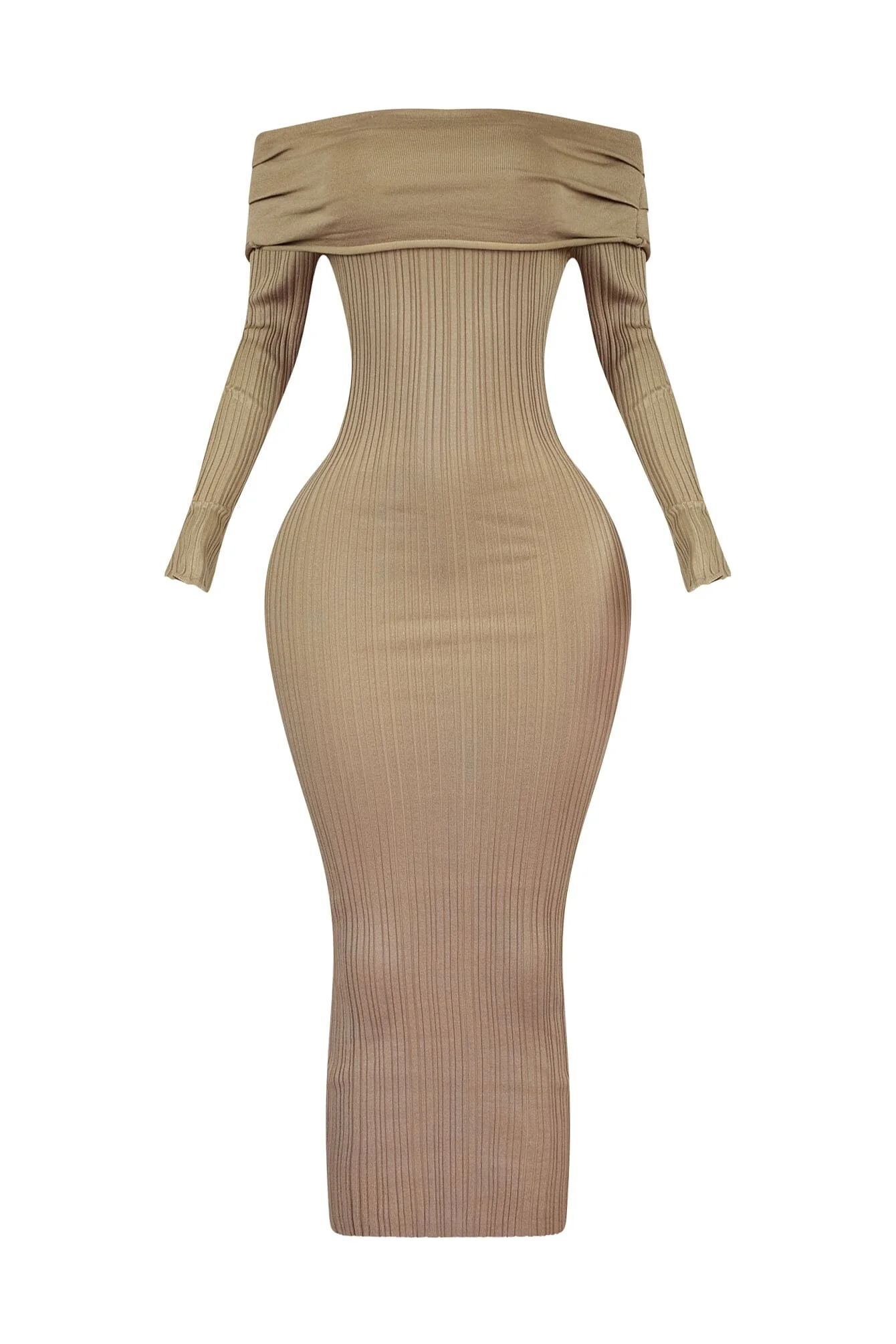 Fatal Trouble Off Shoulder Sweater Maxi Dress - Image 5