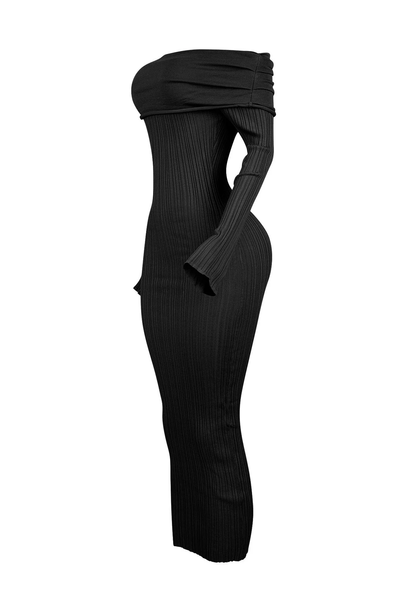 Fatal Trouble Off Shoulder Sweater Maxi Dress - Image 6