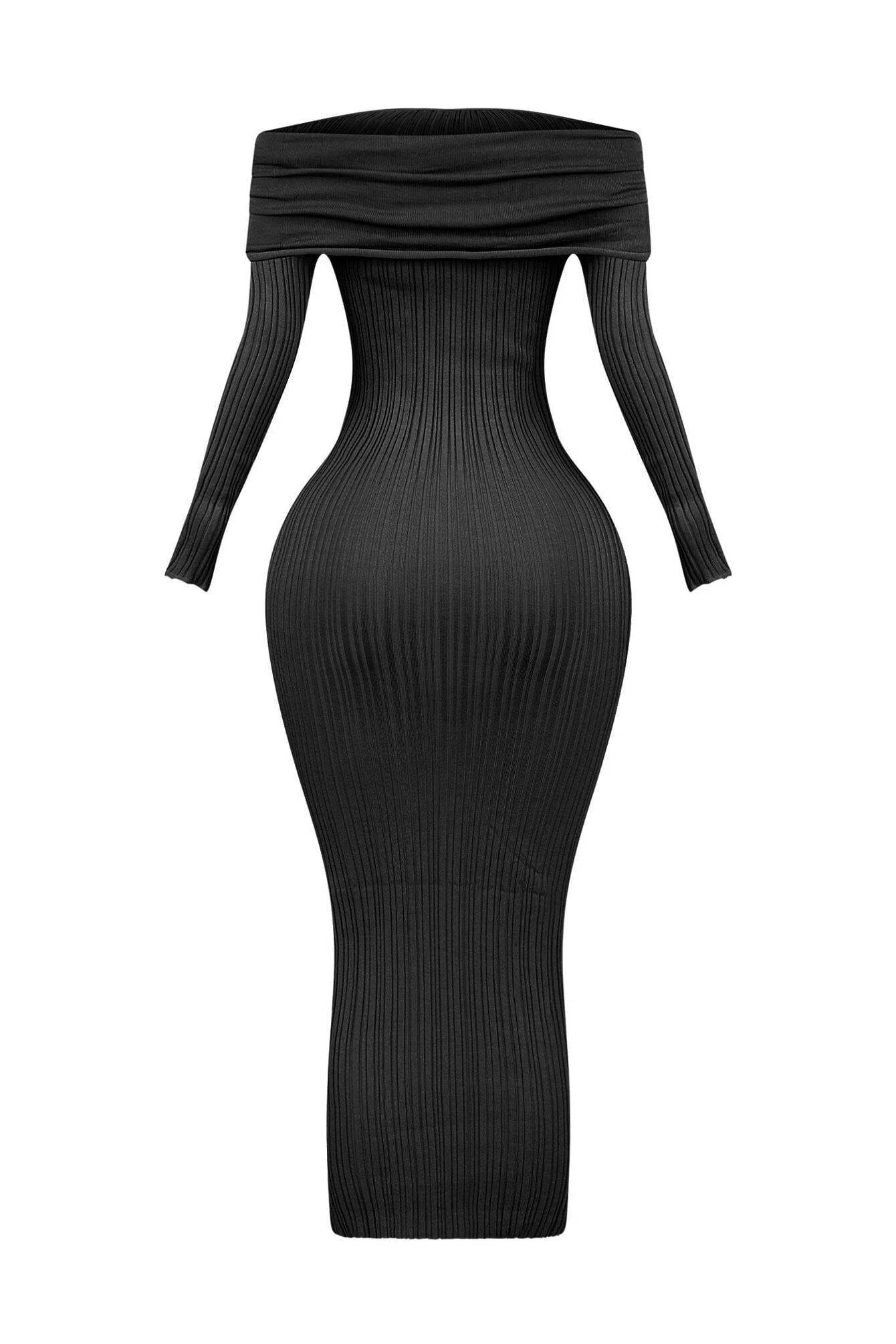 Fatal Trouble Off Shoulder Sweater Maxi Dress - Image 8