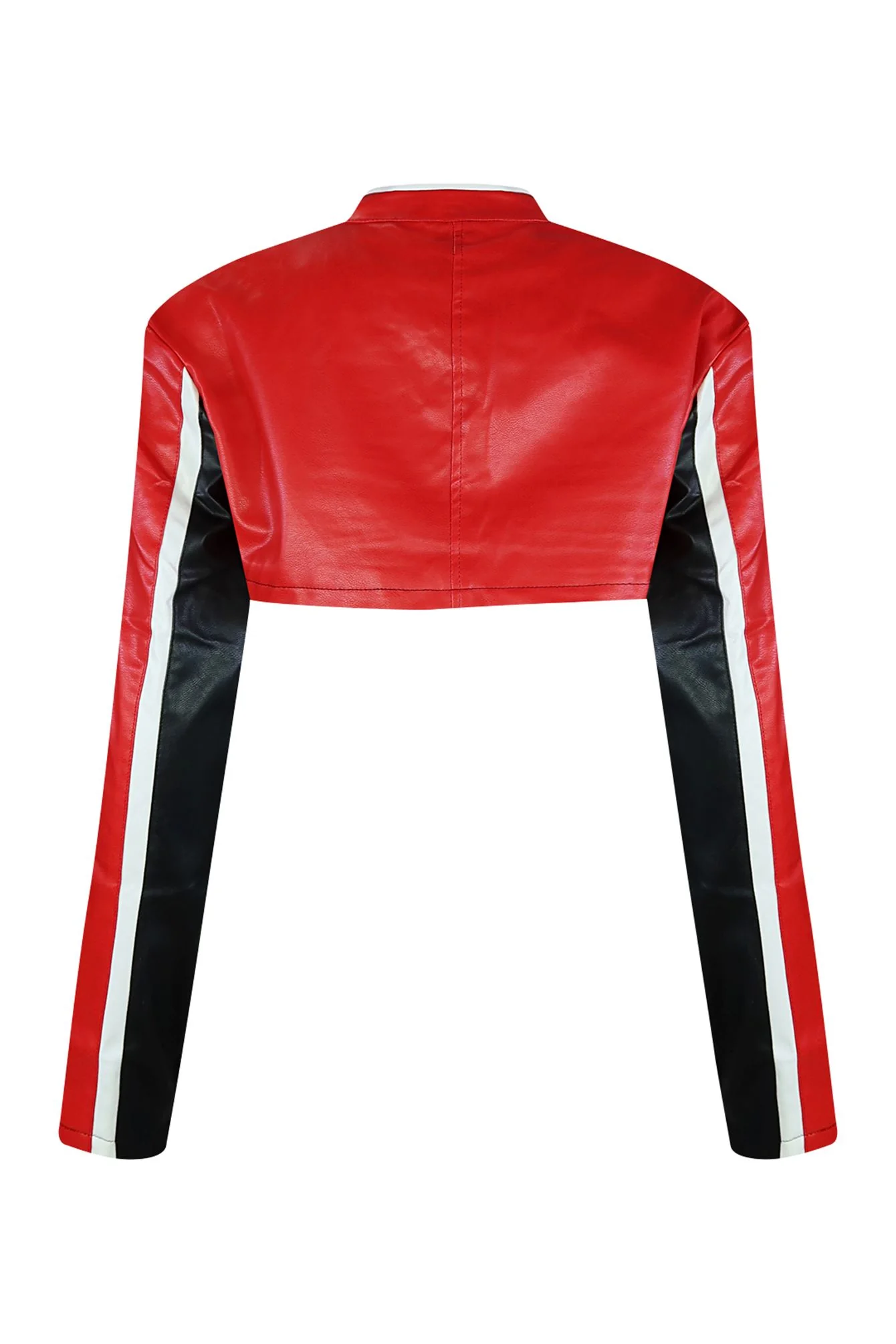 Bittersweet Faux Leather High Crop Jacket - Image 5