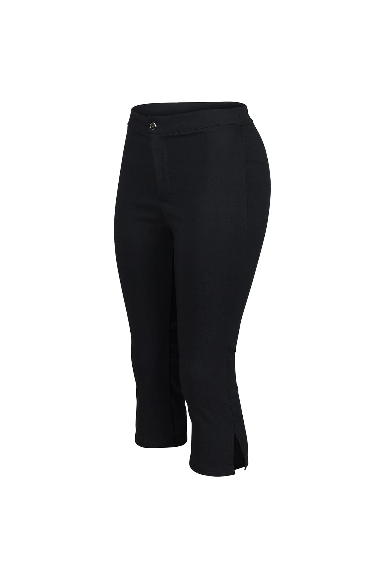 Feminine Fit High Waist Capri Pants - Image 4