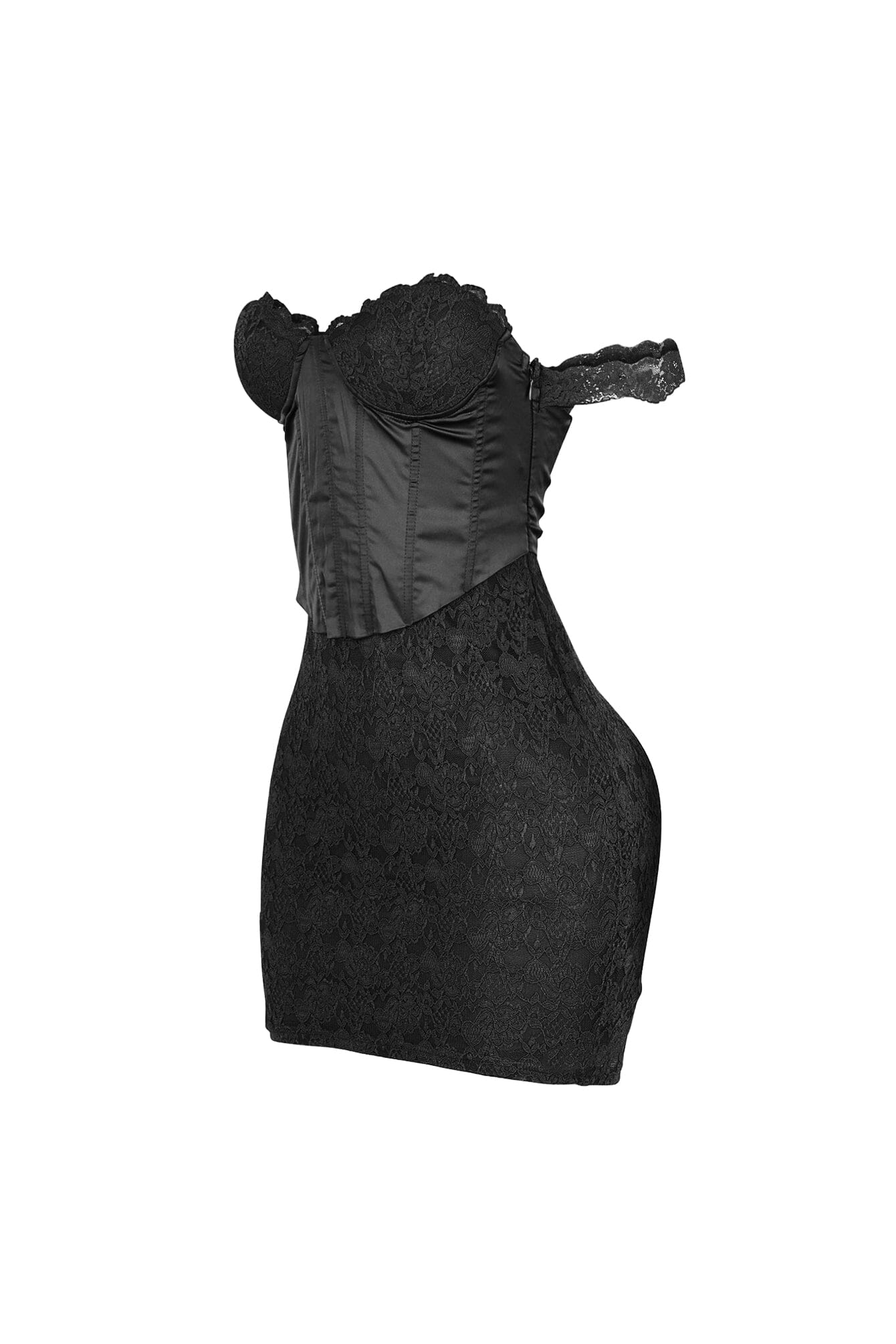 Fever Lace Off Shoulder Mini Dress - Image 6