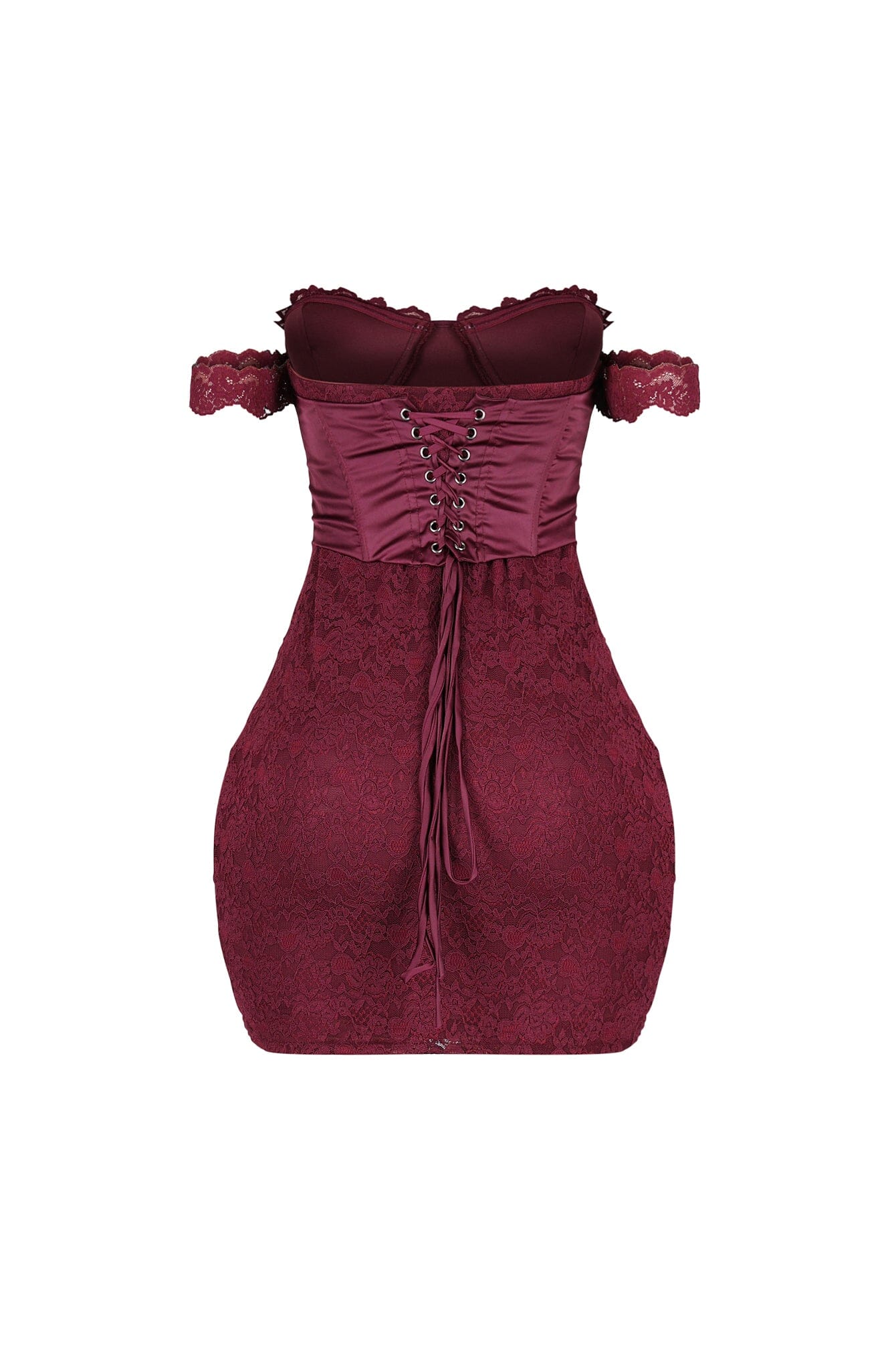 Fever Lace Off Shoulder Mini Dress - Image 9