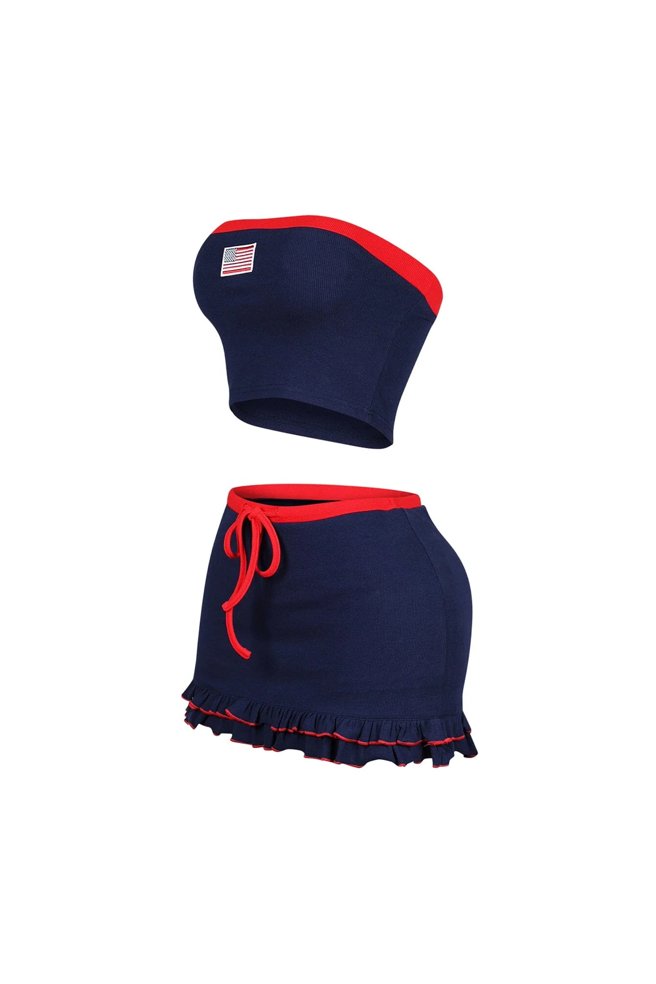 Firework Babe USA Flag Tube Top & Skirt SET - Image 4