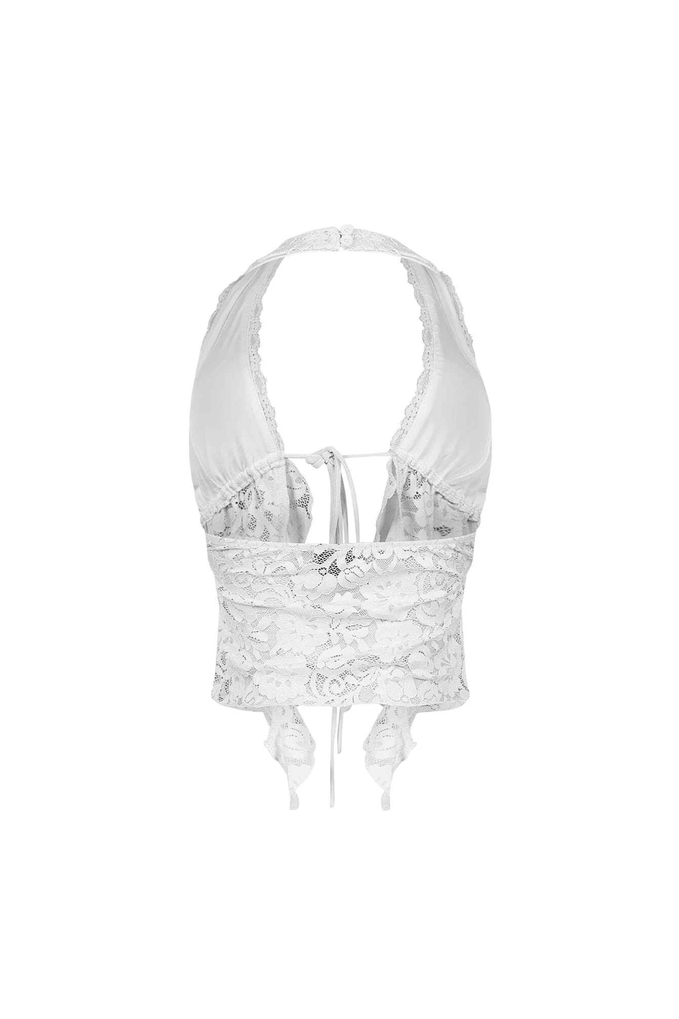 Flora Floral Lace Halter Crop Top - Image 13