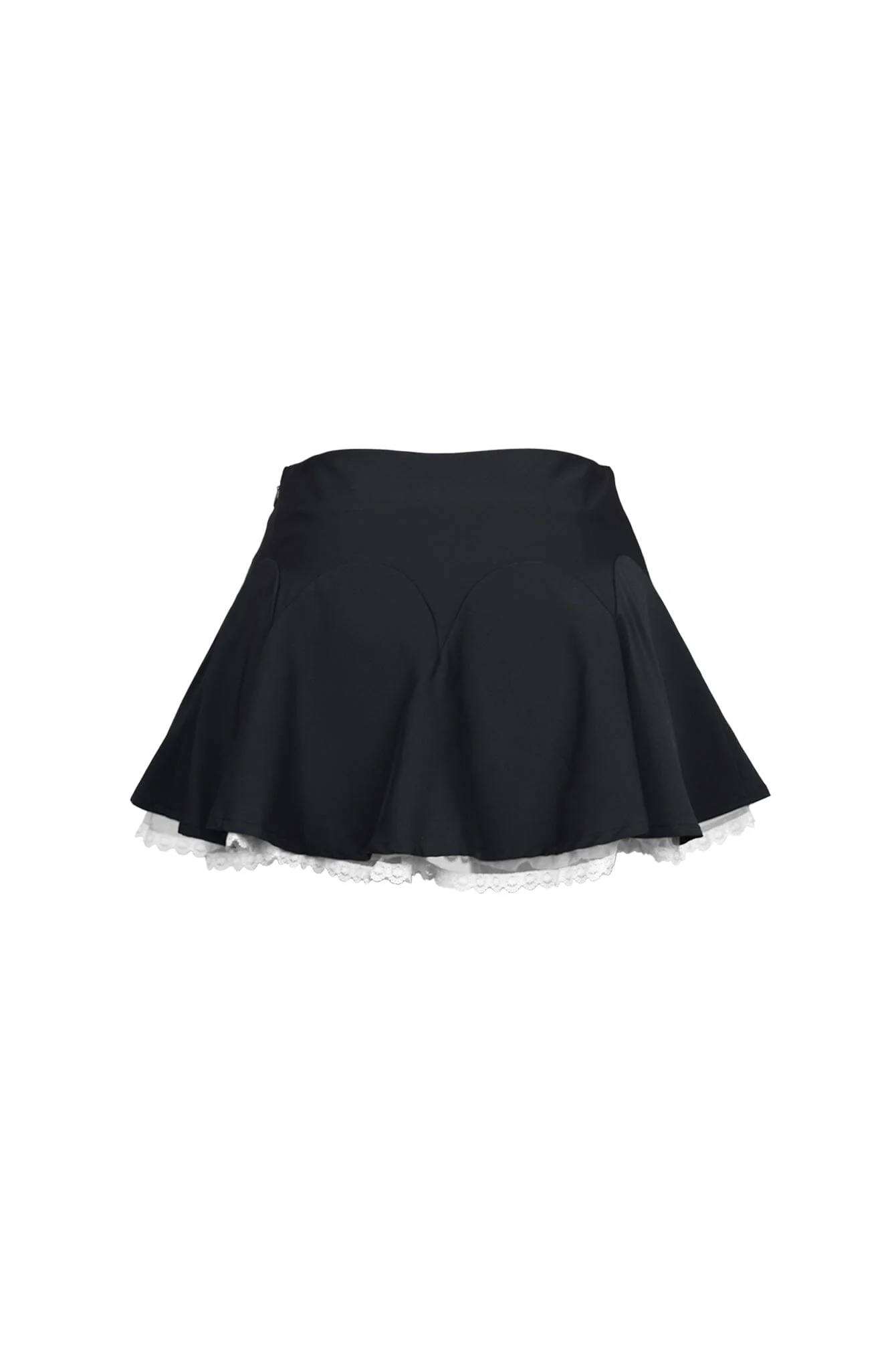 Florette Flare Mini Skirt With Lace Trim - Image 5