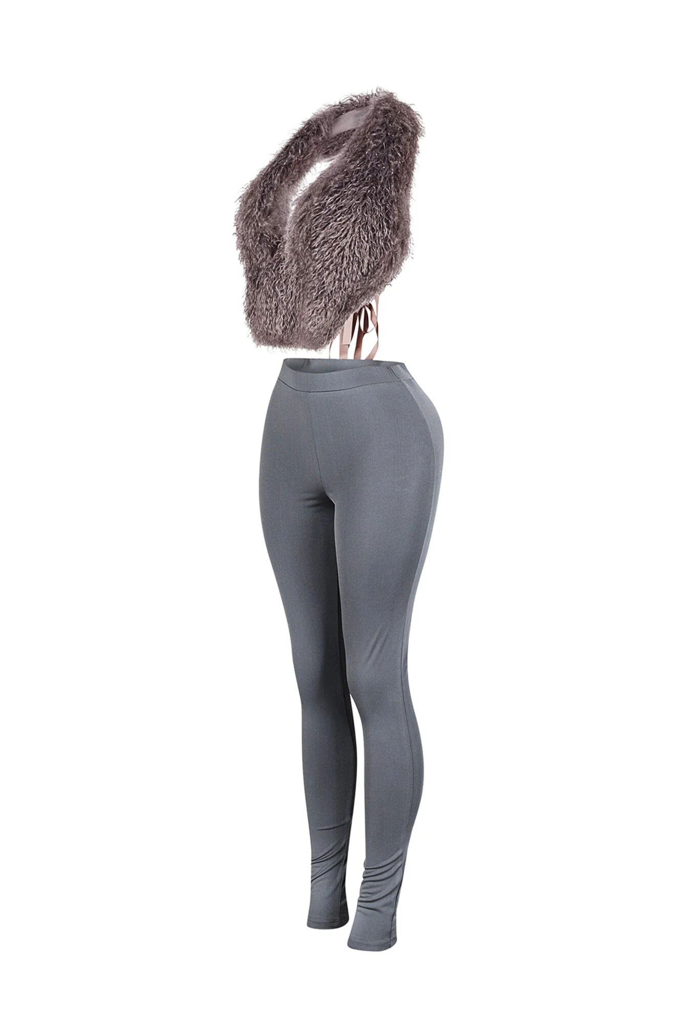 Furista Fur Halter Vest & Leggings SET - Image 10