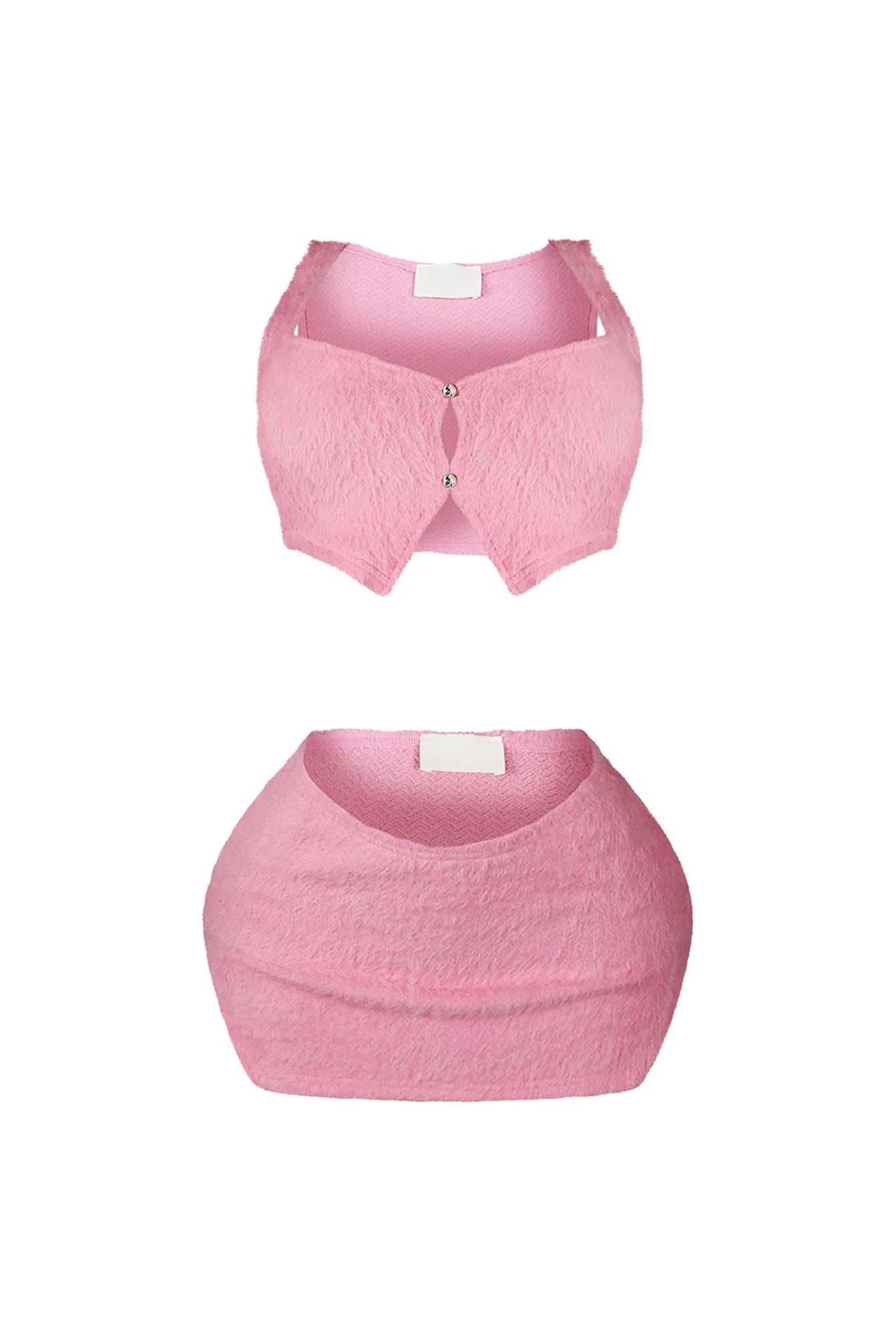 Fuzzy Feeling Tank Top & Skirt SET - Image 6