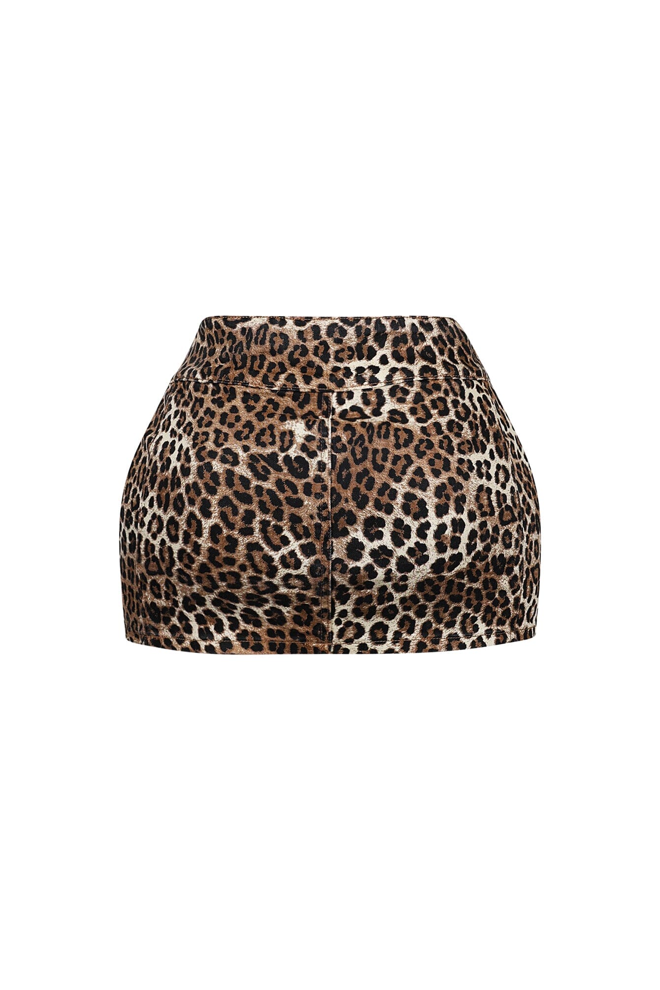 Giana Leopard Mini Skirt With Belt - Image 4