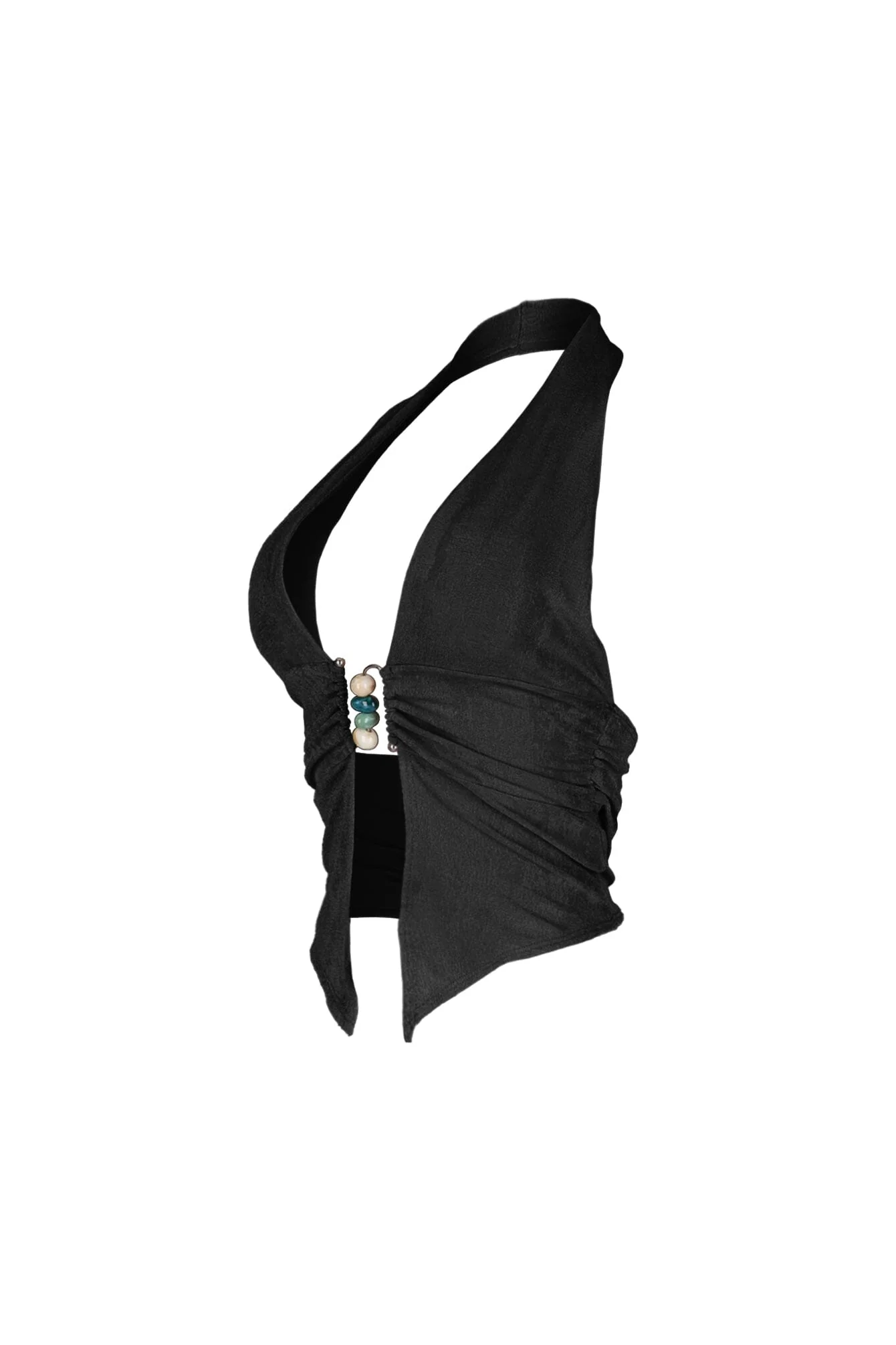 Goa Slinky Beaded Halter Top - Image 9