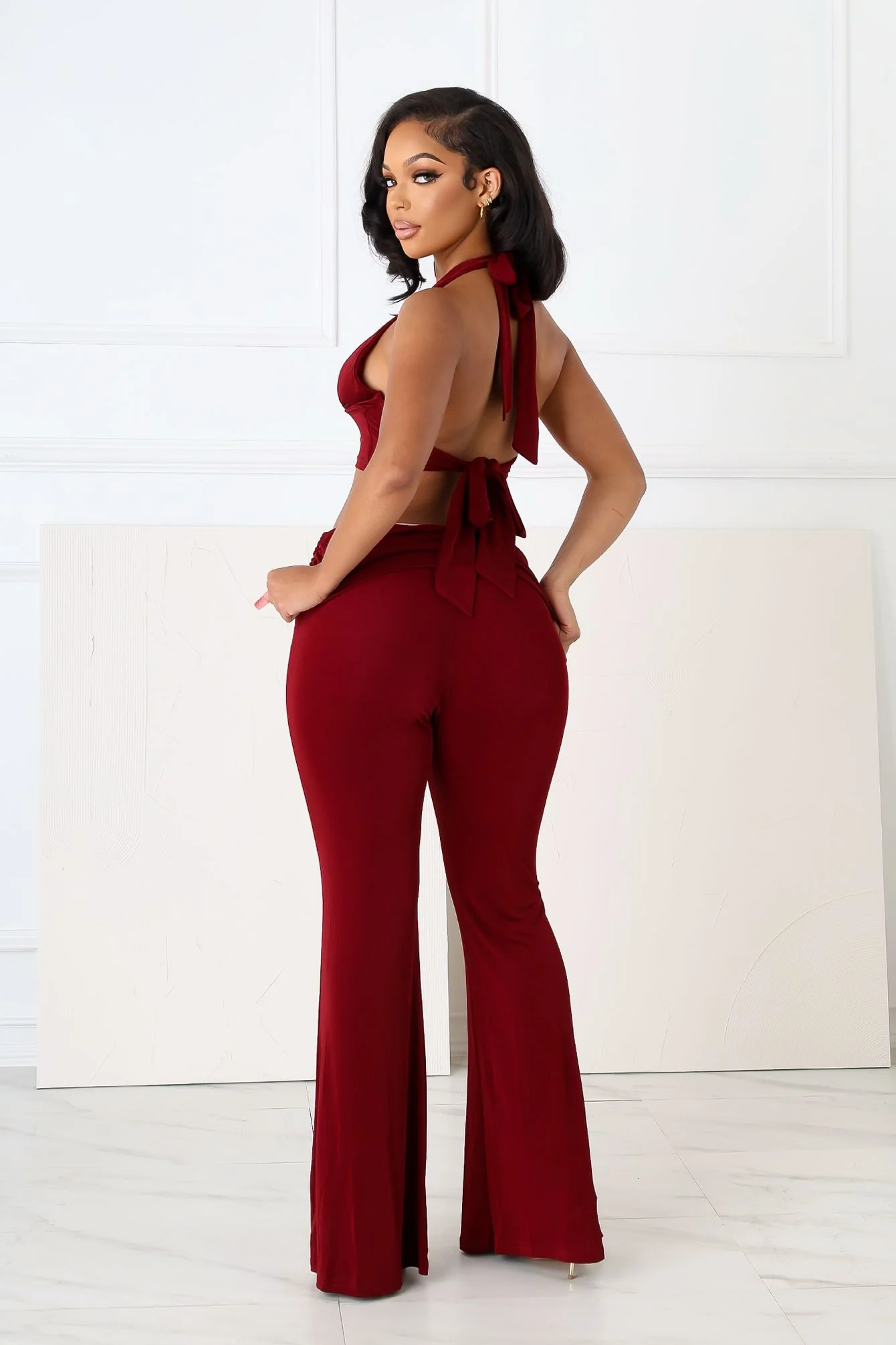 Graceful Passion Crop Top & Pants SET - Image 7