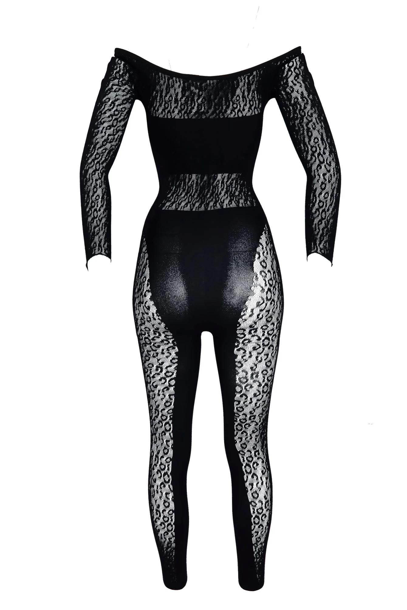 Candice Hallow Out Pearl Off Shoulder Jumpsuit - Image 8