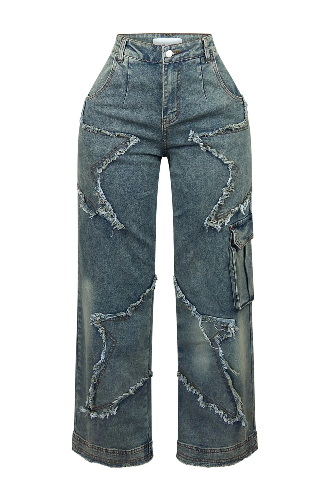Hear Me Out Grunge Denim Jeans - Image 4