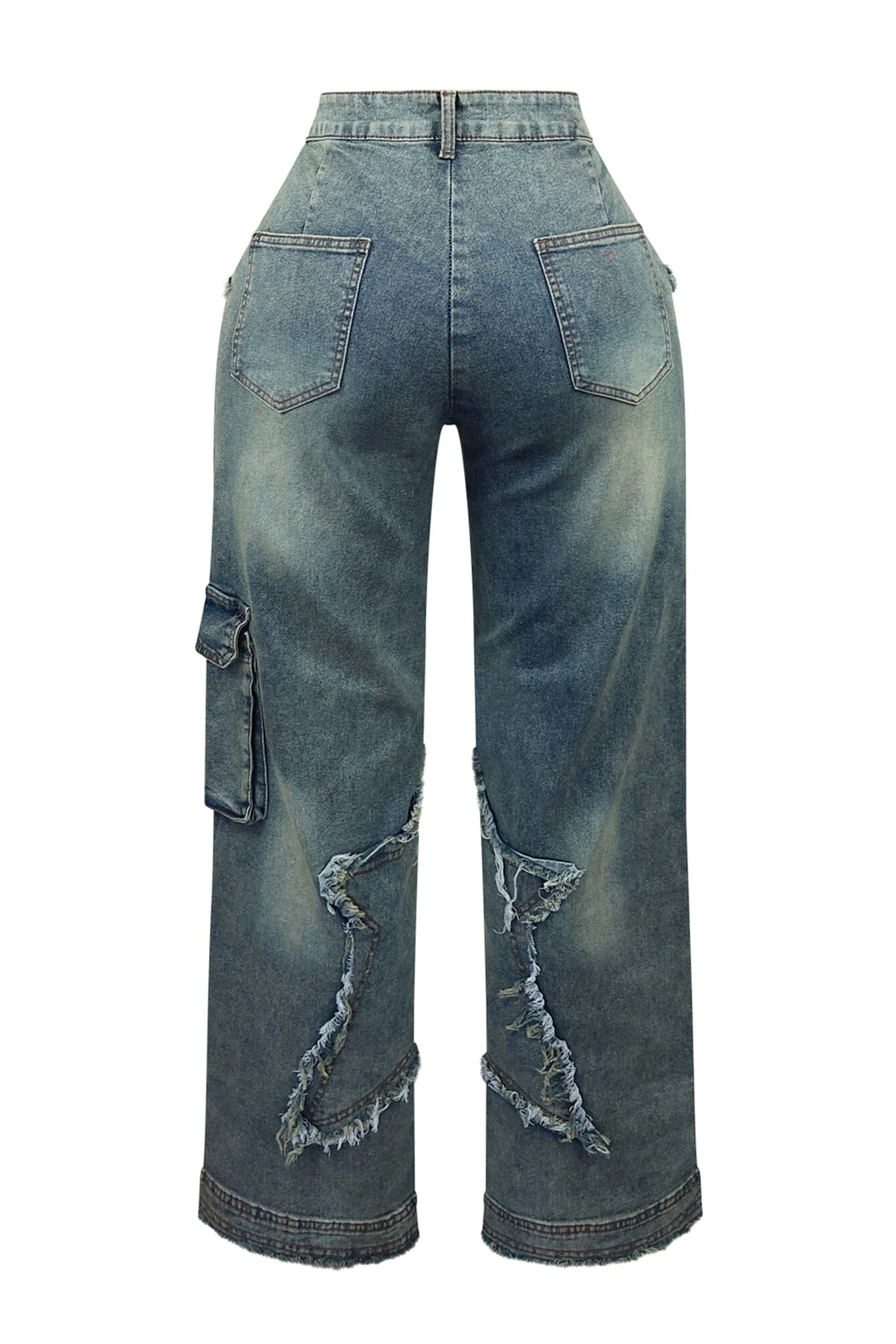 Hear Me Out Grunge Denim Jeans - Image 5