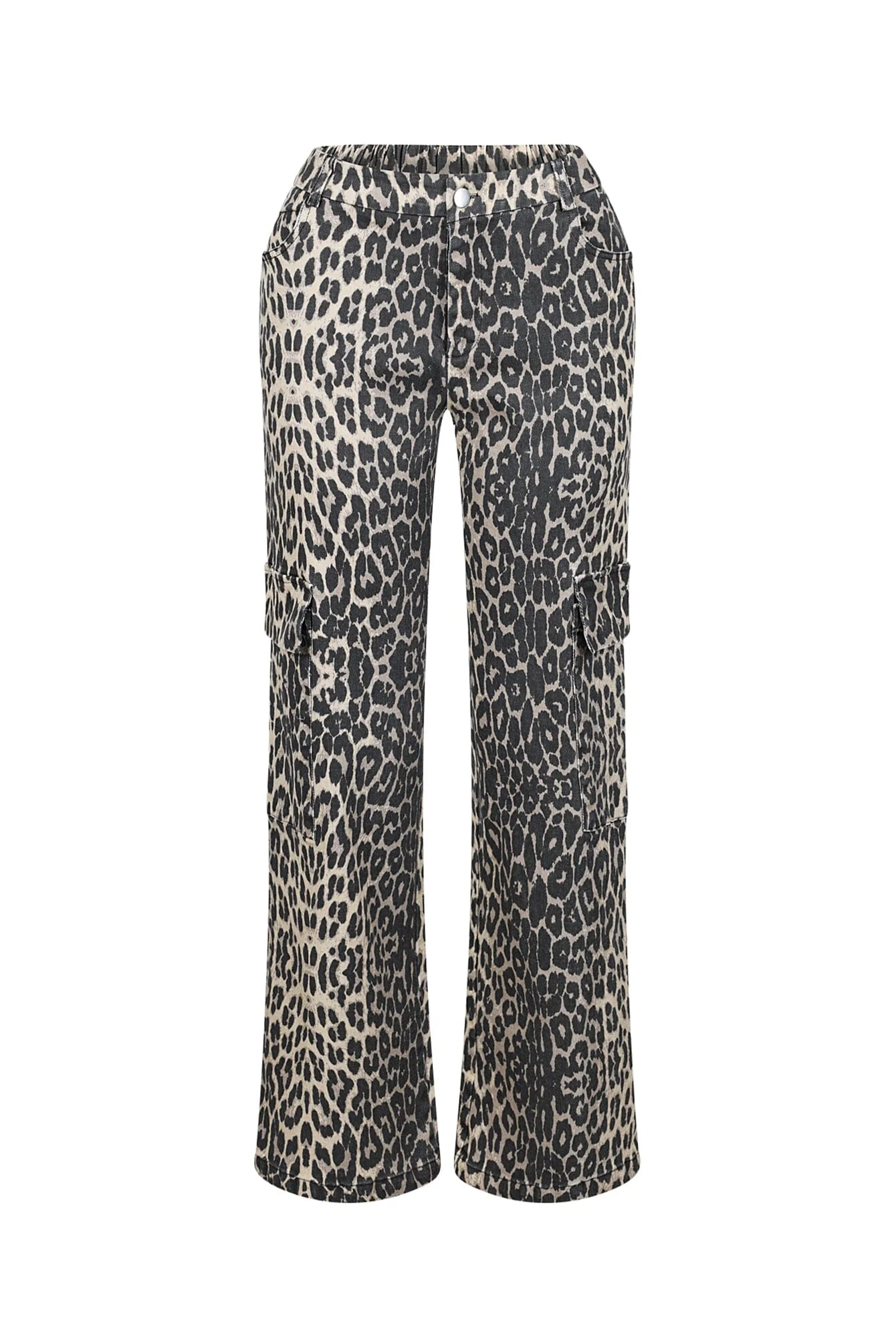 Idola Wide Leg Animal Print Cargo Pants - Image 3